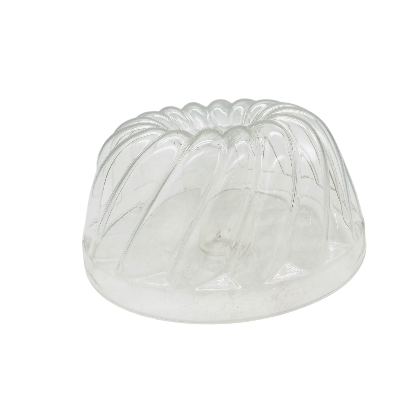 Vintage Backform aus Glas transparent Kugelhupf Form Rührkuchen D 20 cm - Mid Century Lounge