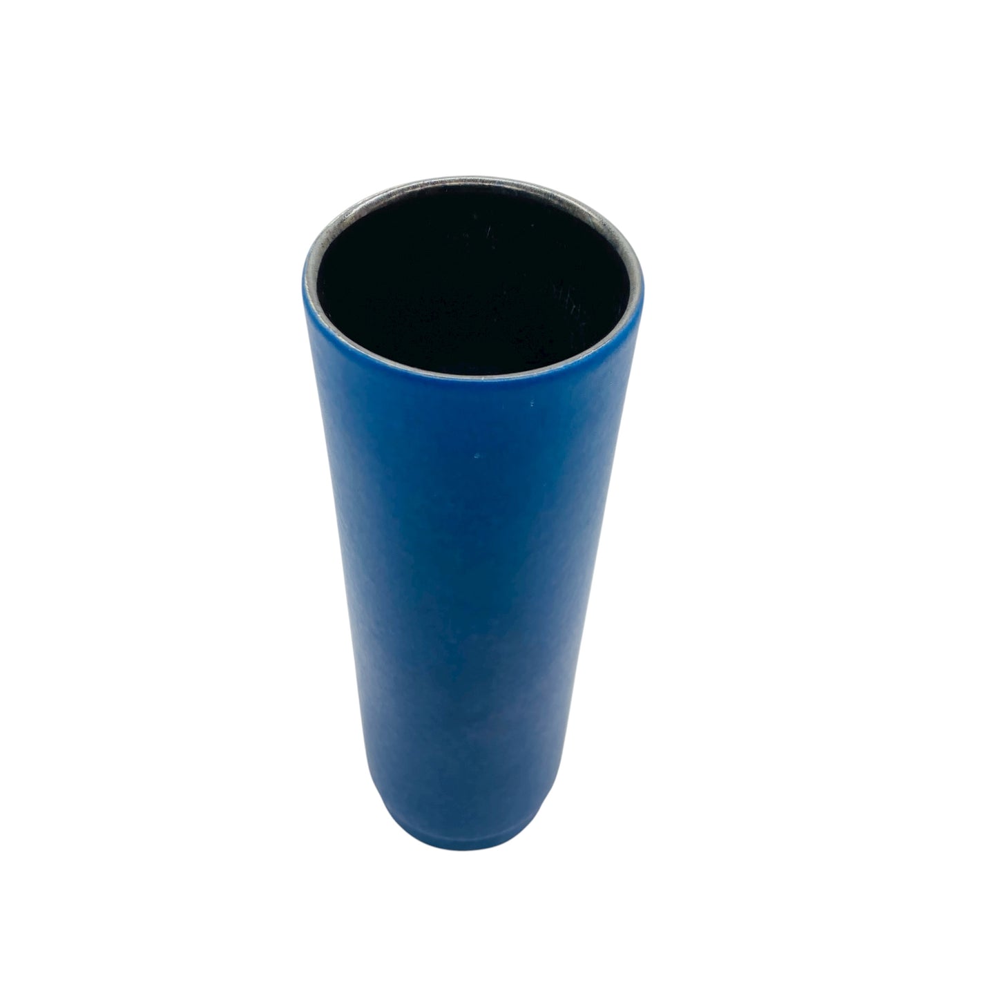 Vintage Keramikvase Nr 6/25 blau matt 60er 70er Jahre Dekoration Mid Century