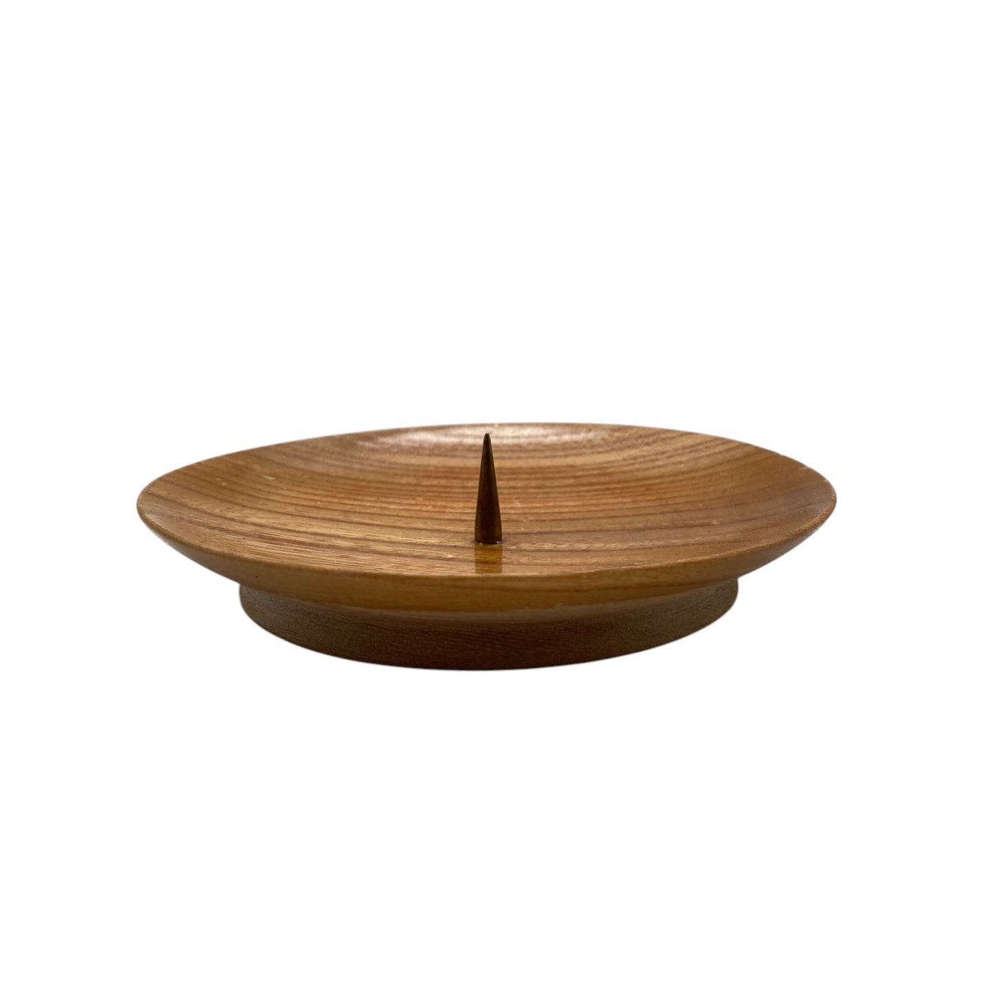 Vintage Kerzenständer Holz braun für Stumpenkerzen 60er 70er gedrechselt