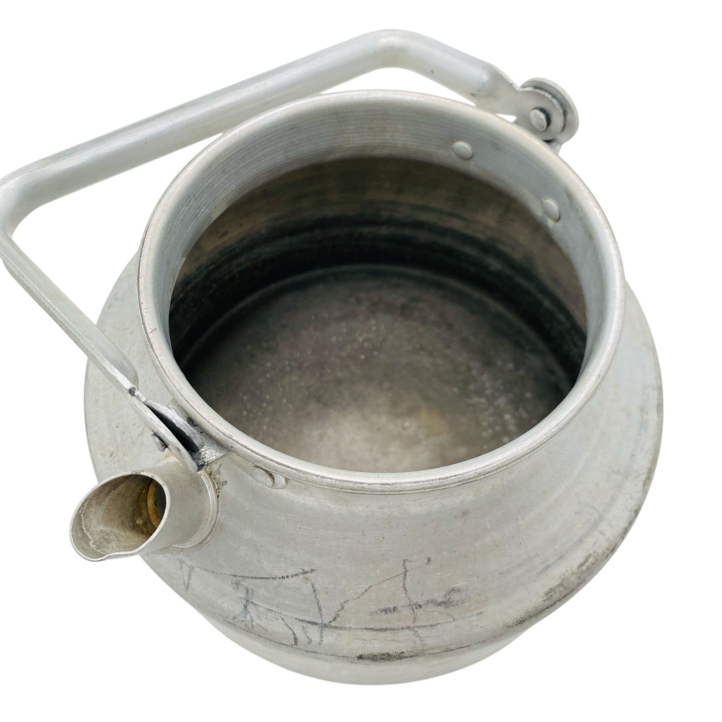 Vintage Kessel Wasserkessel aus Alu 50er 60er Jahre ca 1 Liter Dekoration Küche