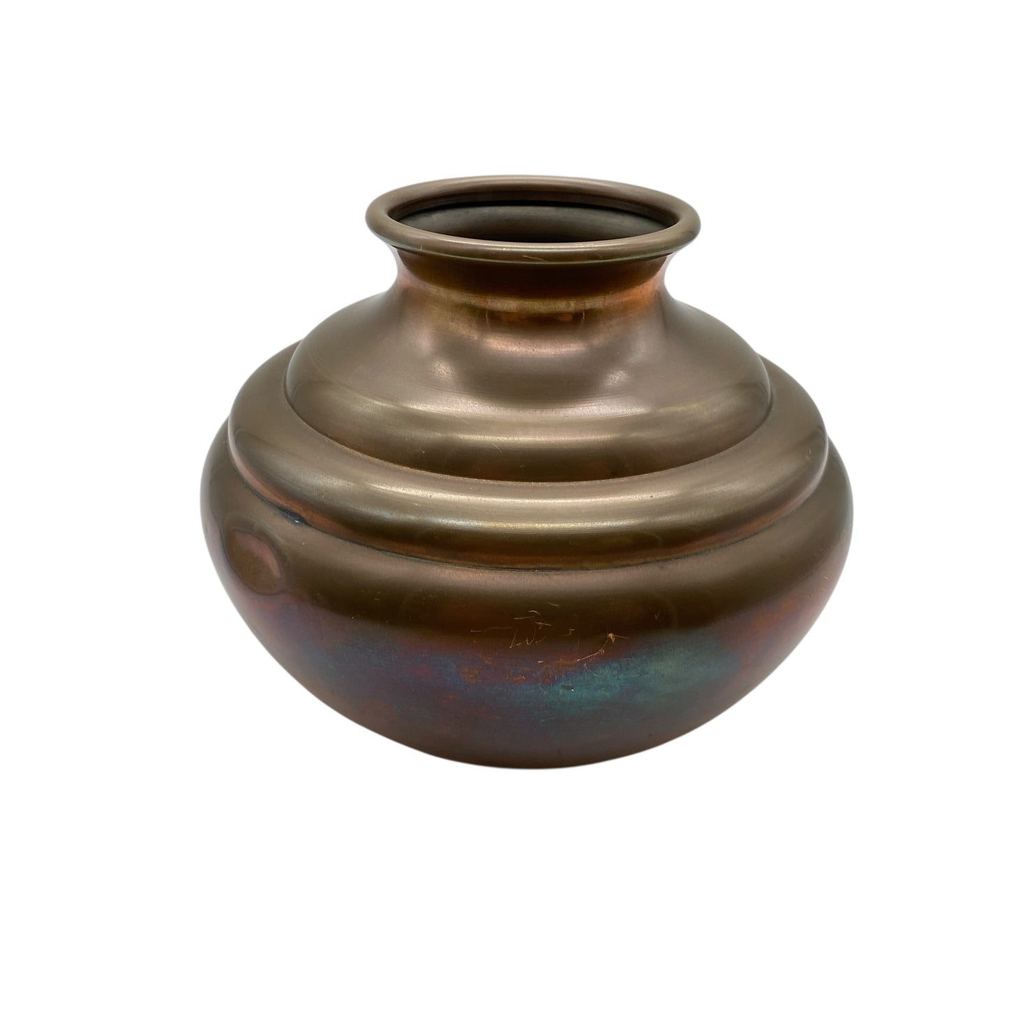 Vintage Metallvase Messing mit Tombak Legierung Rotmessing Rio Tiel 60er 70er Jahre Vase