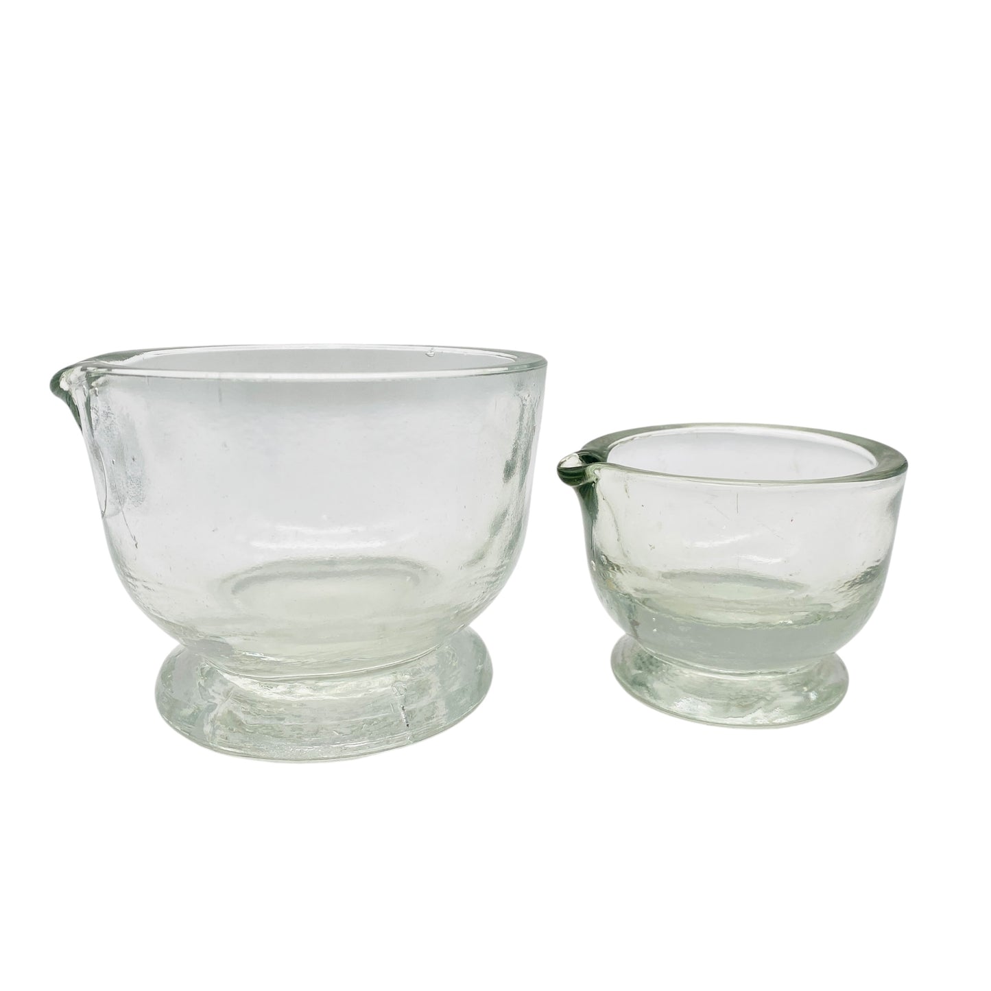 Vintage Mörser Set Glas Schalen 70er 80er Jahre Dekoration Küche