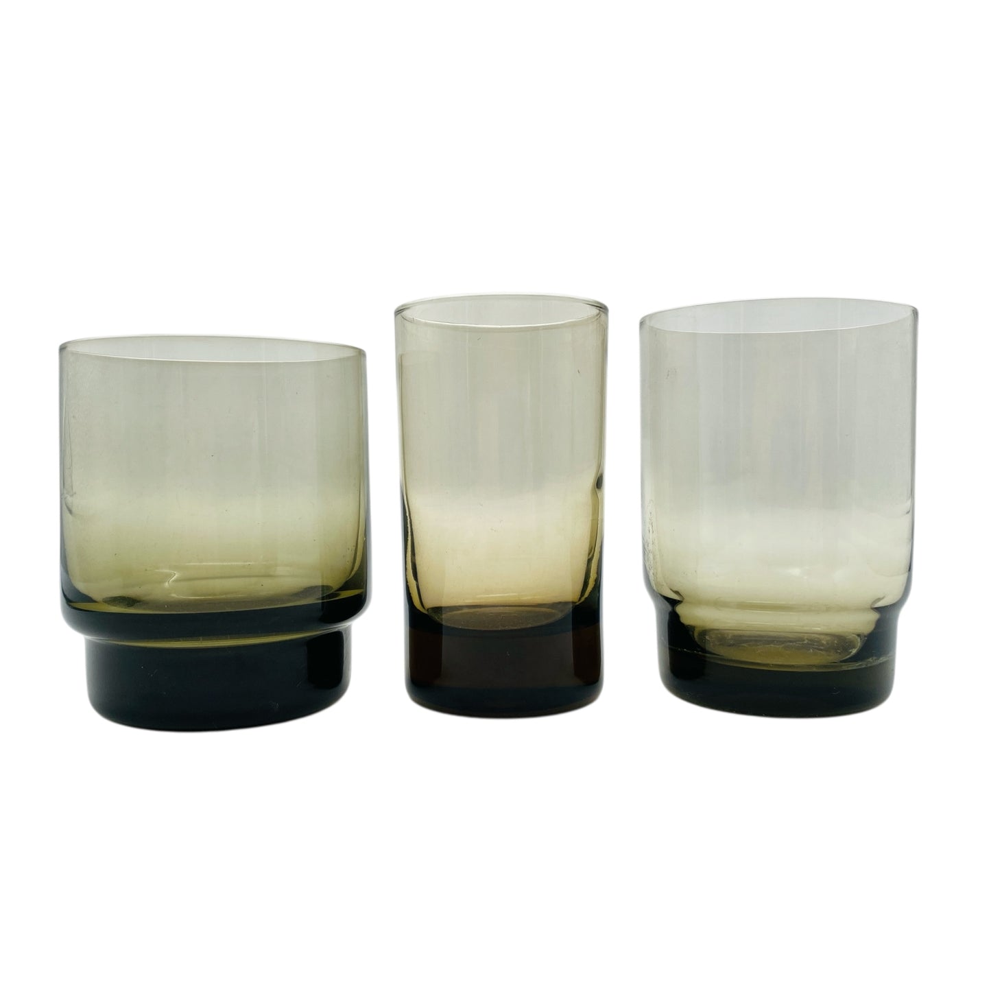 Vintage Rauchglas Gläser Trinkgläser 60er 70er Jahre Dekoration für die Bar