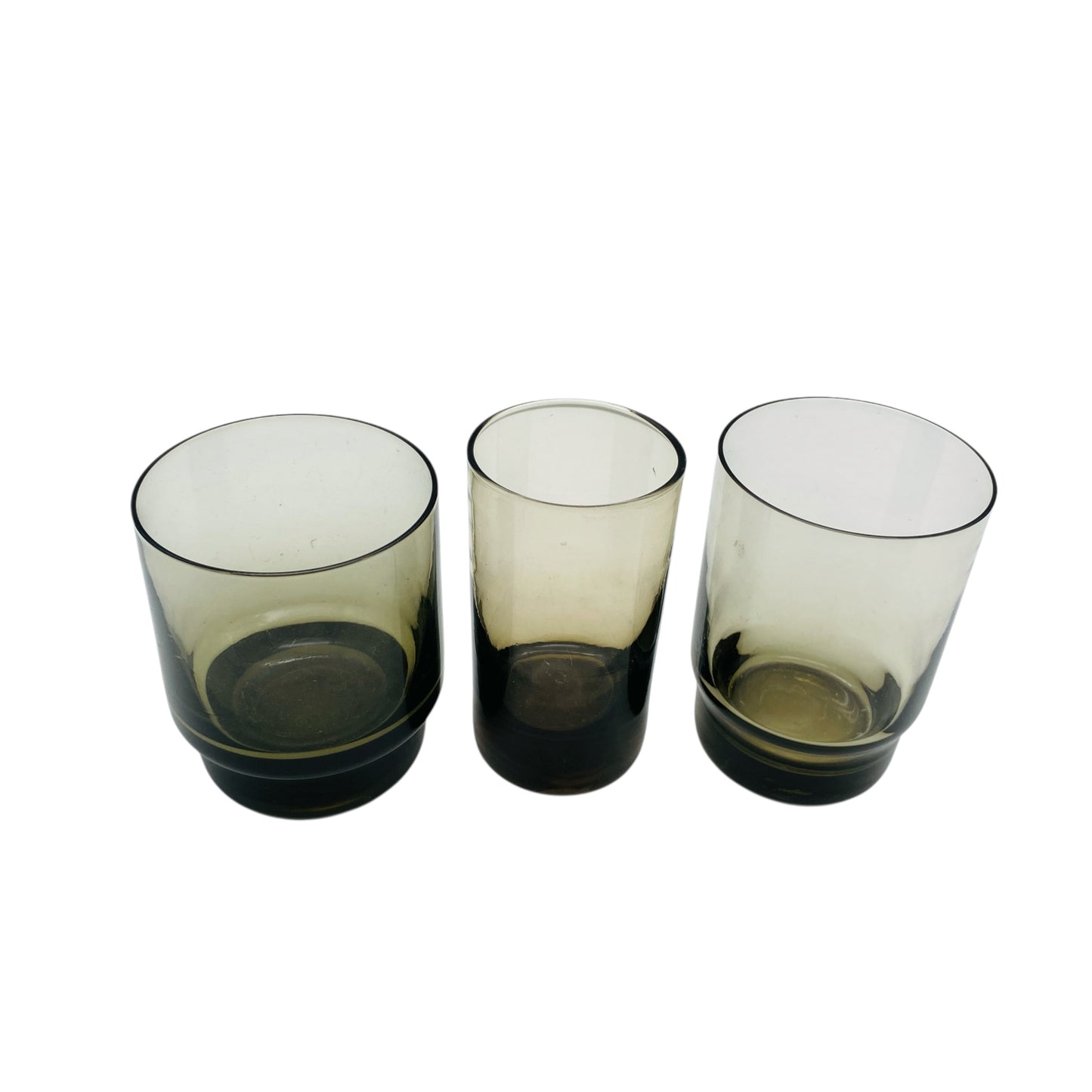 Vintage Rauchglas Gläser Trinkgläser 60er 70er Jahre Dekoration für die Bar