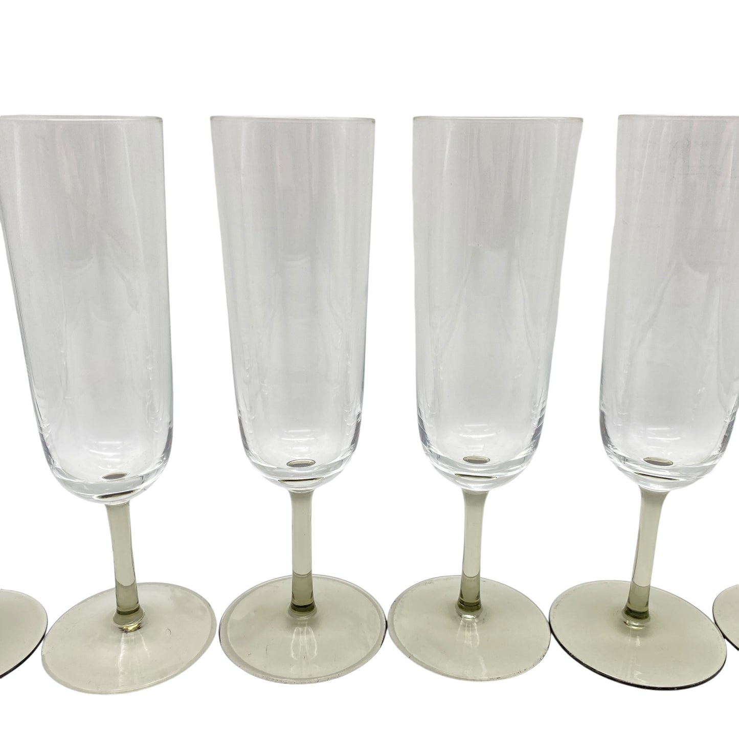 Vintage Rauchglas Sektgläser 6er Set 60er 70er Jahre moderne Gläser