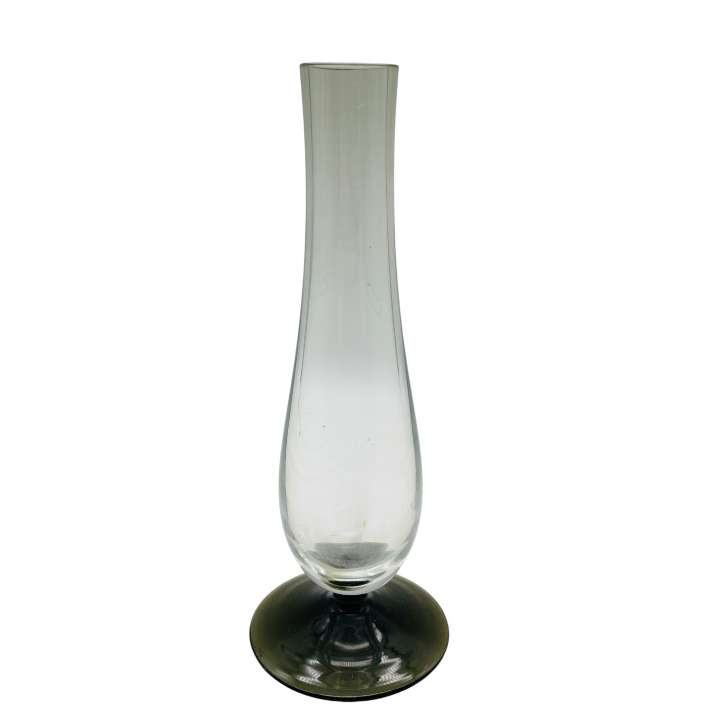 Vintage Rauchglas Vase 50er 60er 70er Jahre 22 cm Blumenvase Dekoration Glas