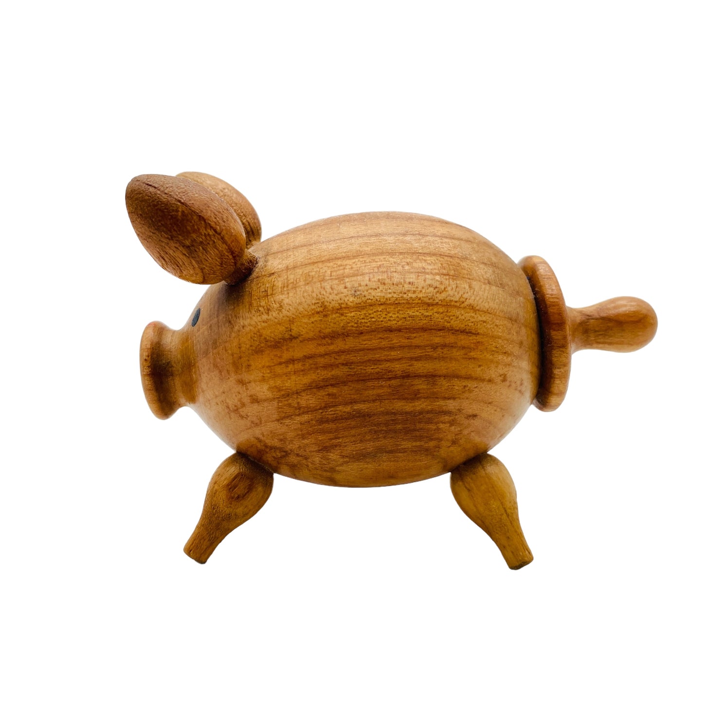 Vintage Salzstreuer aus Holz Schwein 60er 70er Jahre Mid Century