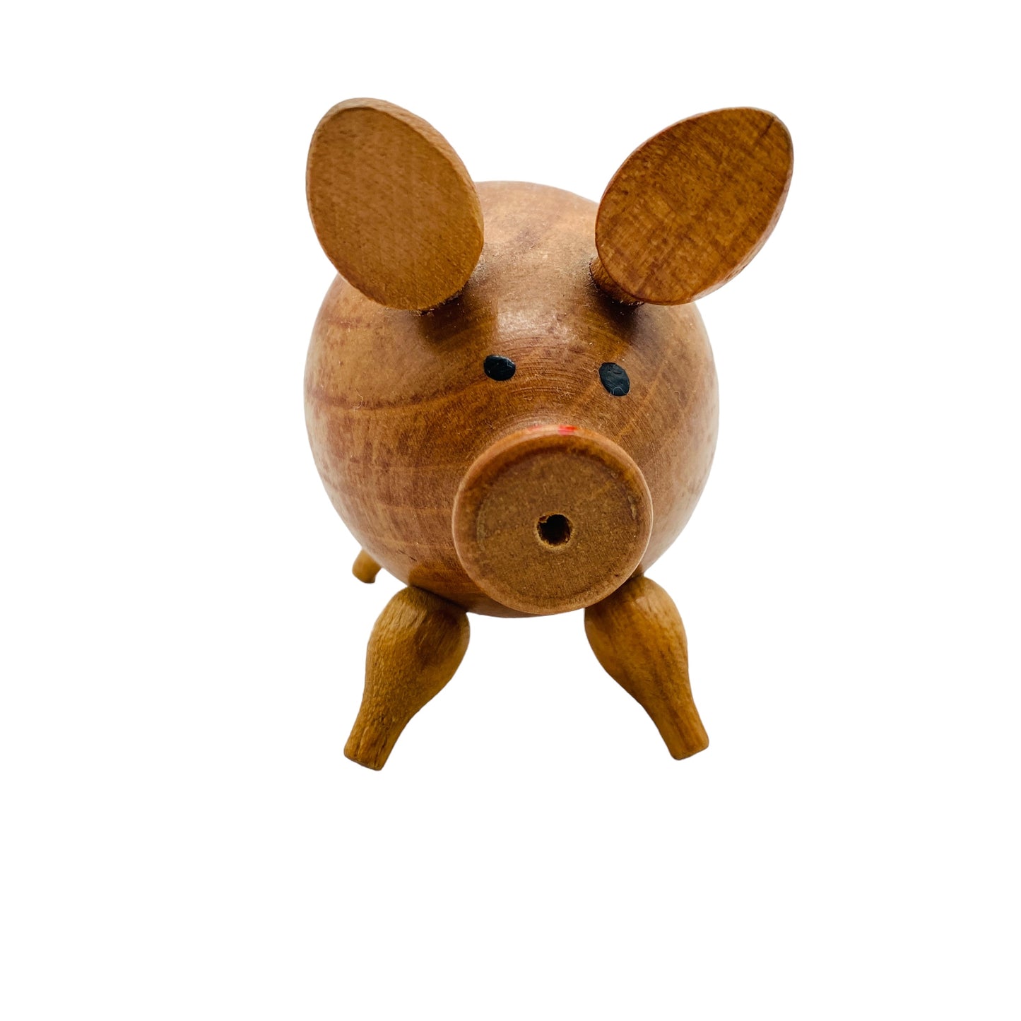 Vintage Salzstreuer aus Holz Schwein 60er 70er Jahre Mid Century