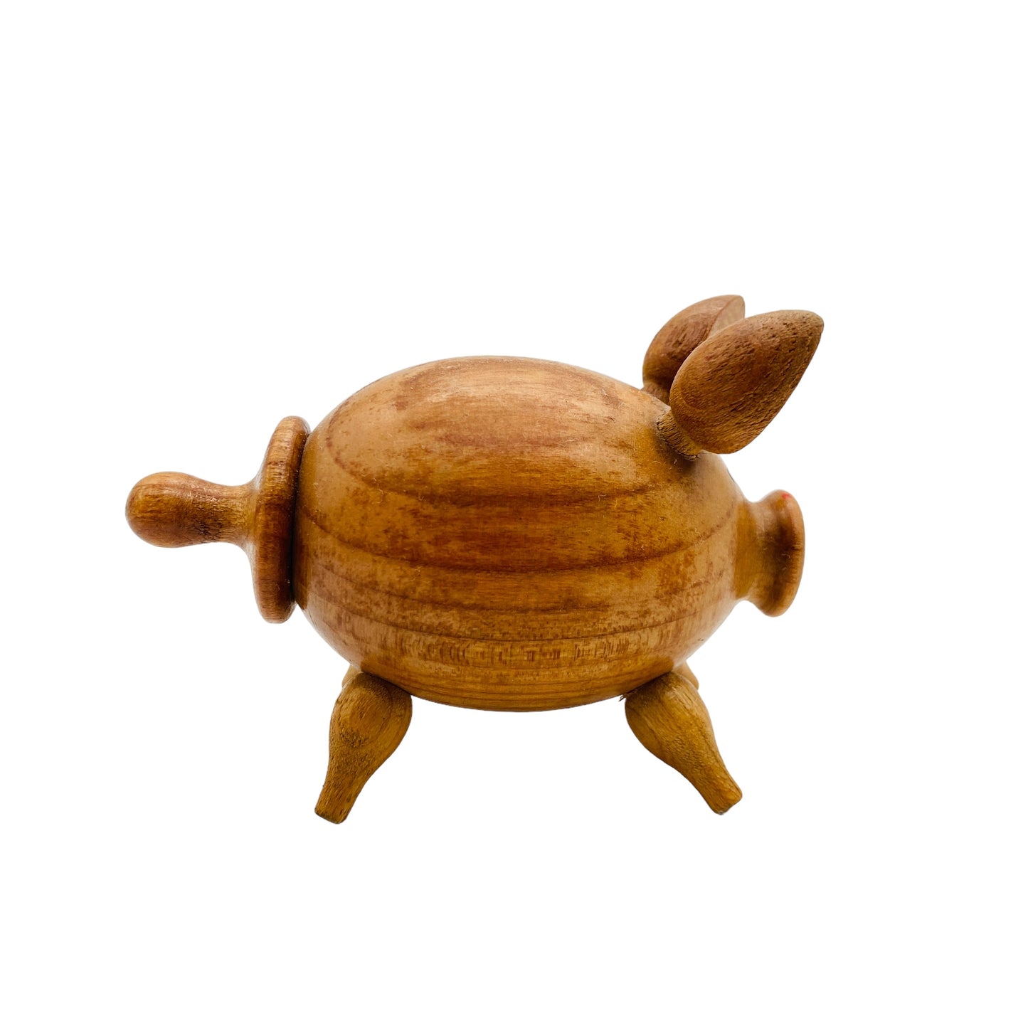 Vintage Salzstreuer aus Holz Schwein 60er 70er Jahre Mid Century