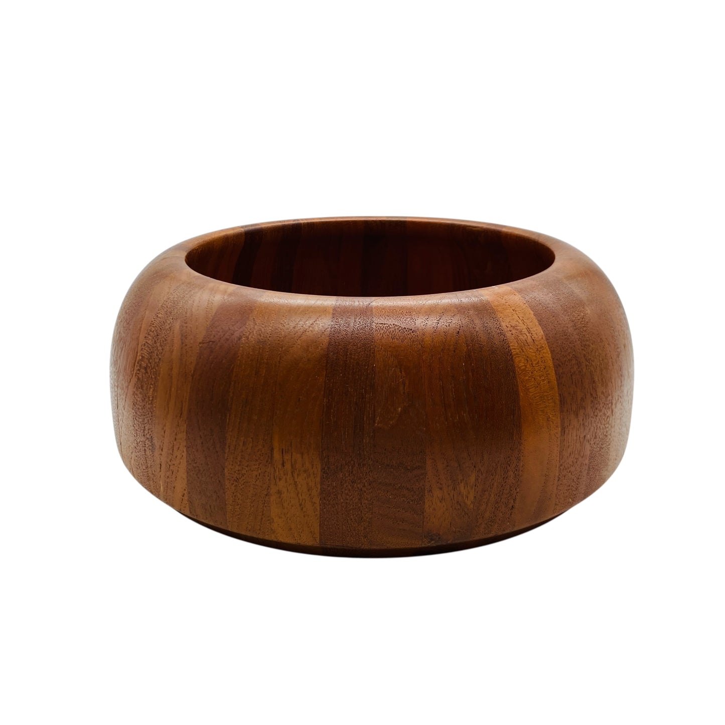 Vintage Schale von Scan Look Design von AQ Teak Holz Leimholz 60er 70er Jahre Deko