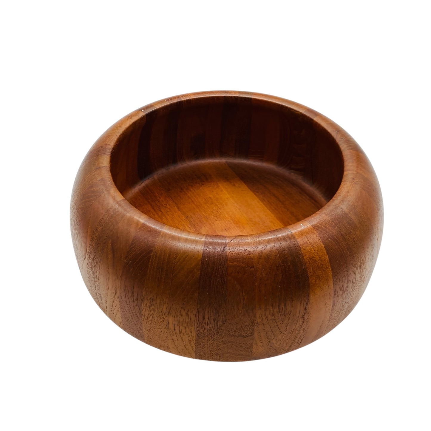 Vintage Schale von Scan Look Design von AQ Teak Holz Leimholz 60er 70er Jahre Deko