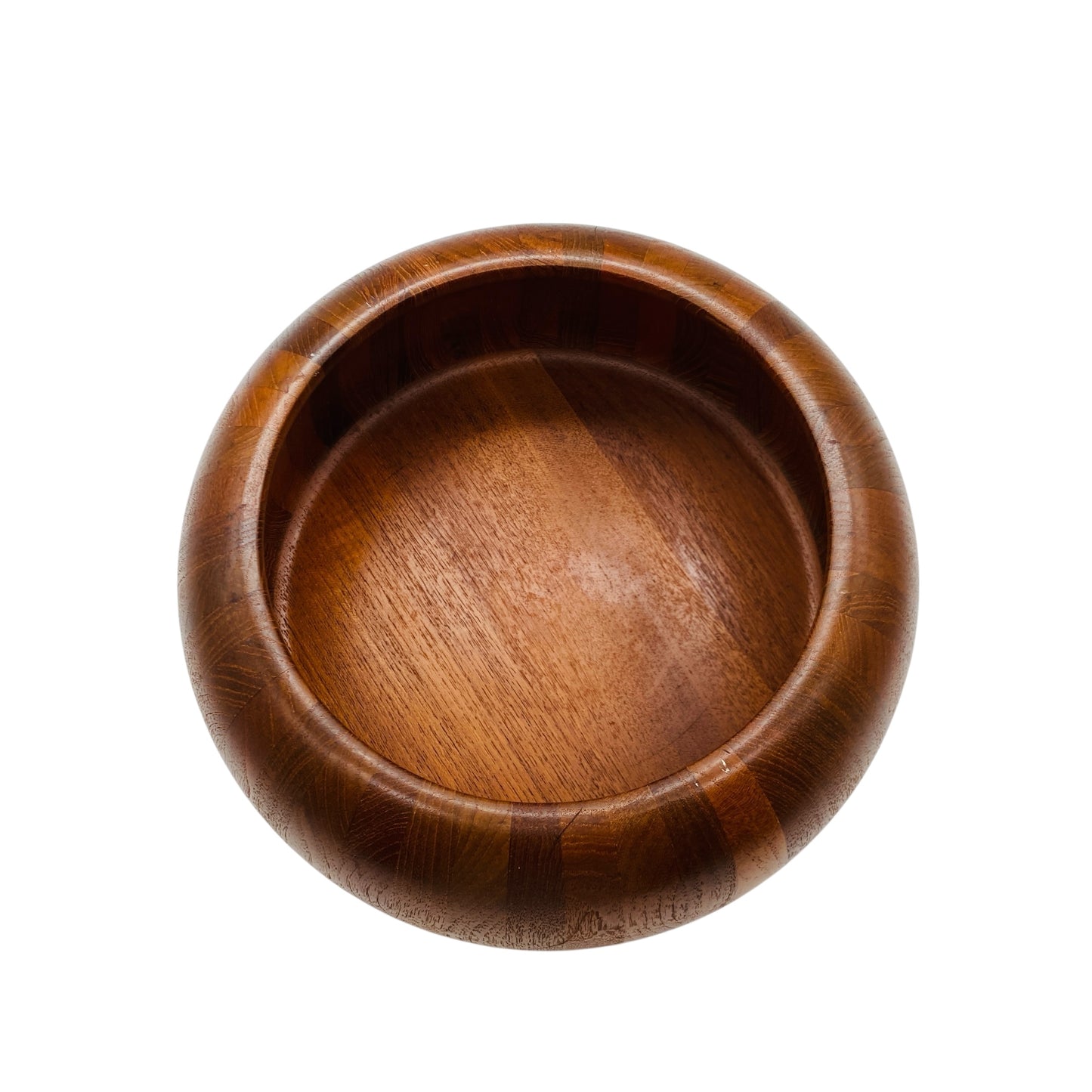 Vintage Schale von Scan Look Design von AQ Teak Holz Leimholz 60er 70er Jahre Deko