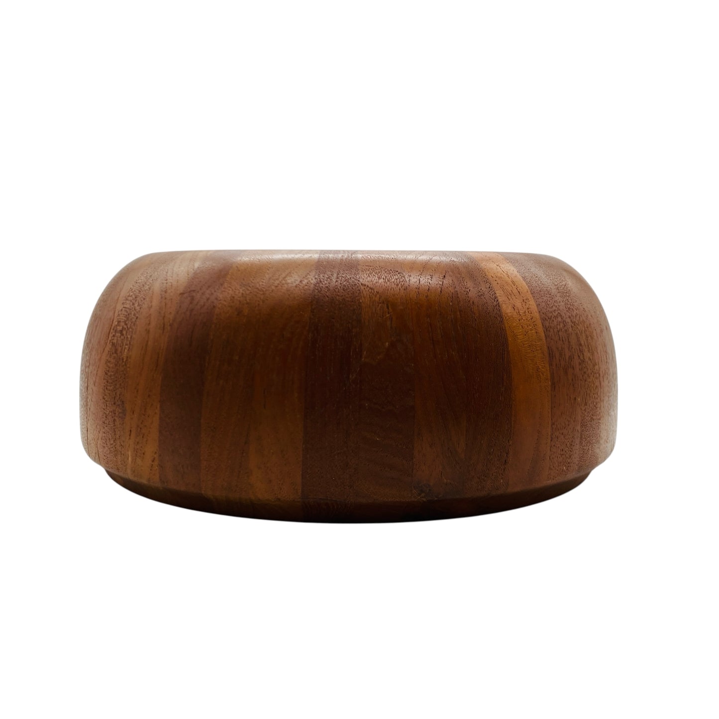 Vintage Schale von Scan Look Design von AQ Teak Holz Leimholz 60er 70er Jahre Deko