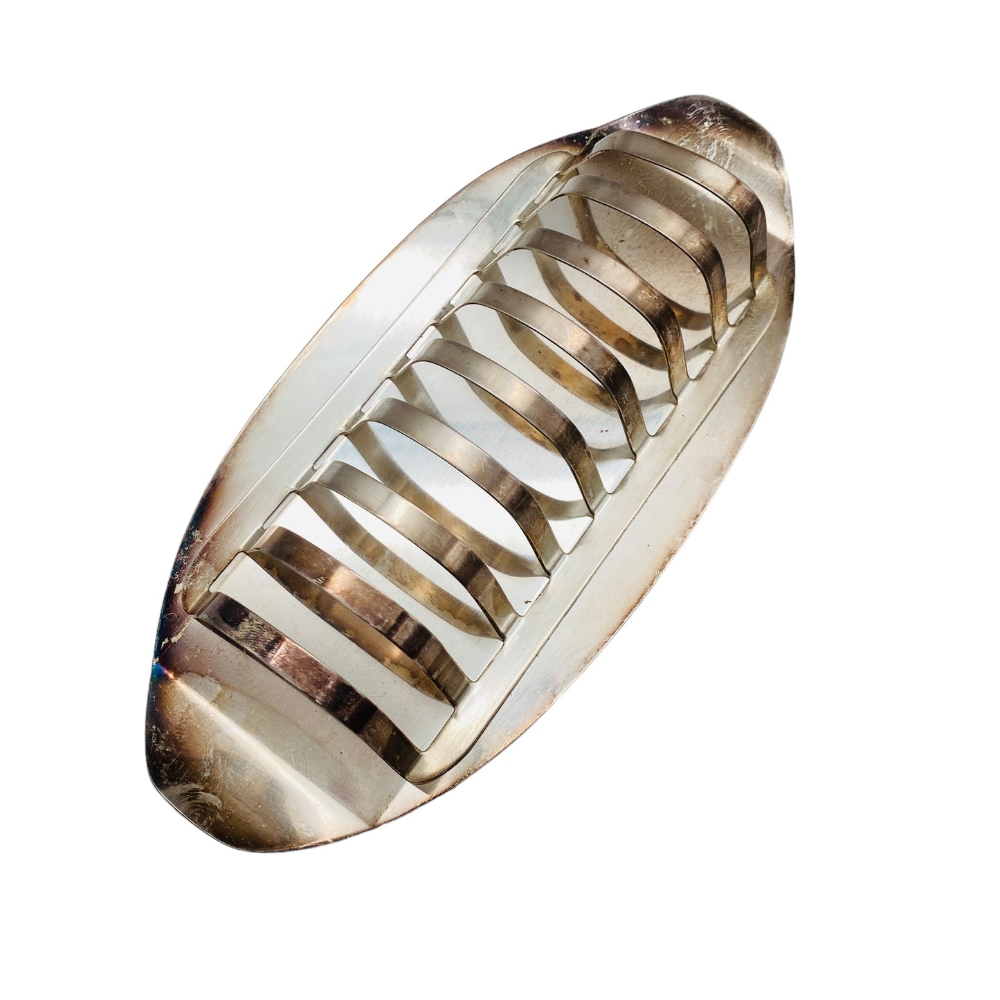 Vintage Serviettenhalter versilbert Briefhalter Dekoration Büro Küche