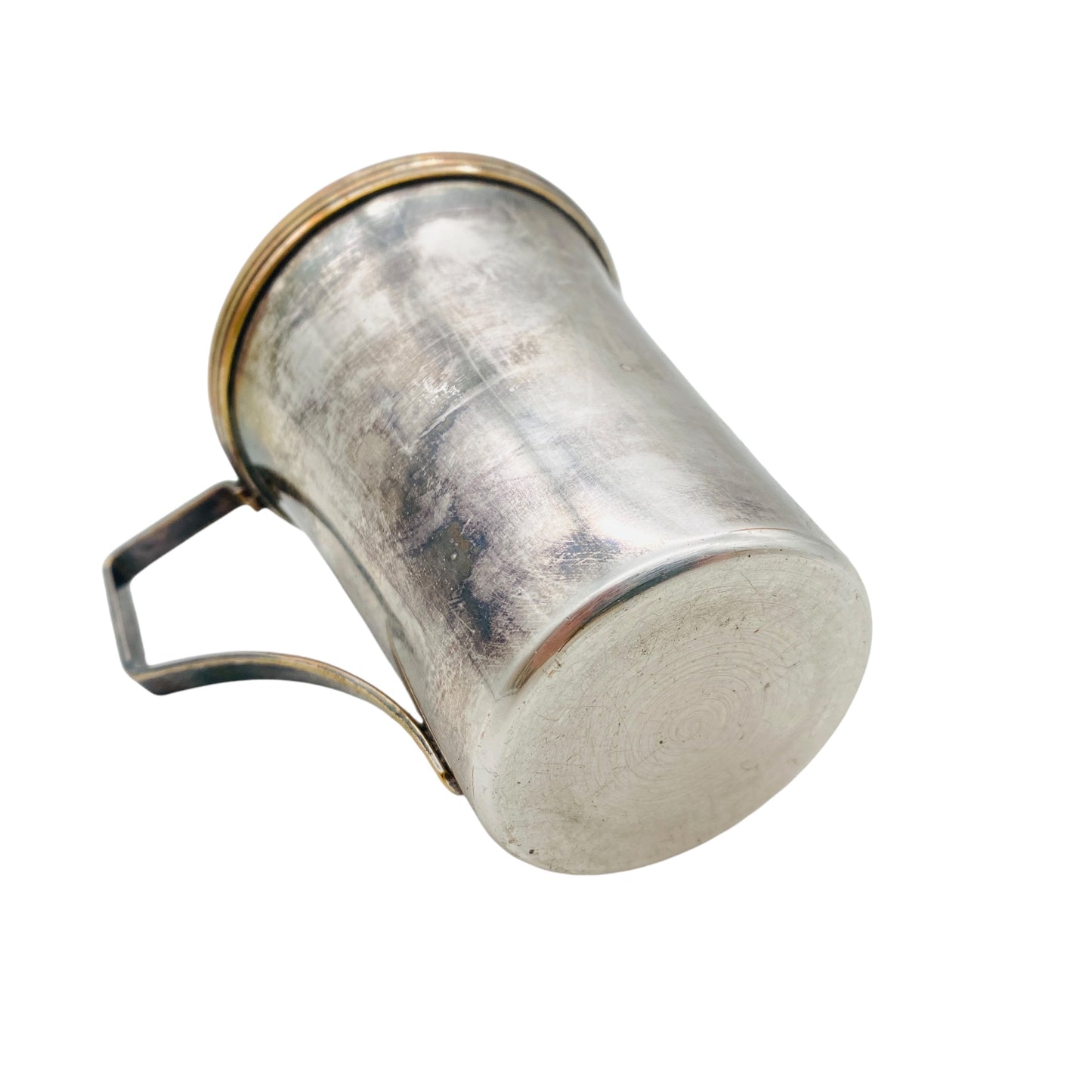 Vintage Taufbecher versilbert Art Deco 40er 50er Jahre Tasse silber