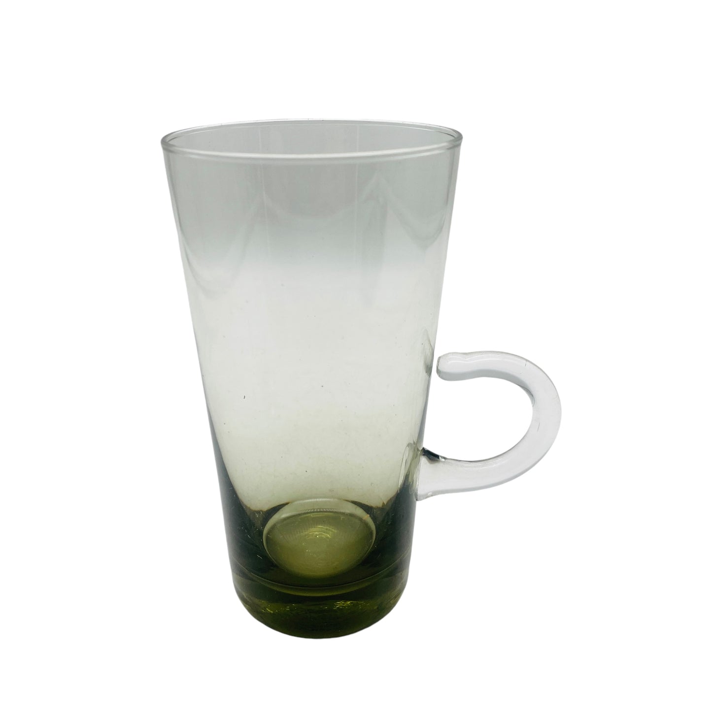 Vintage Vase Rauchglas Henkelvase 60er 70er Jahre Mid Century Glas