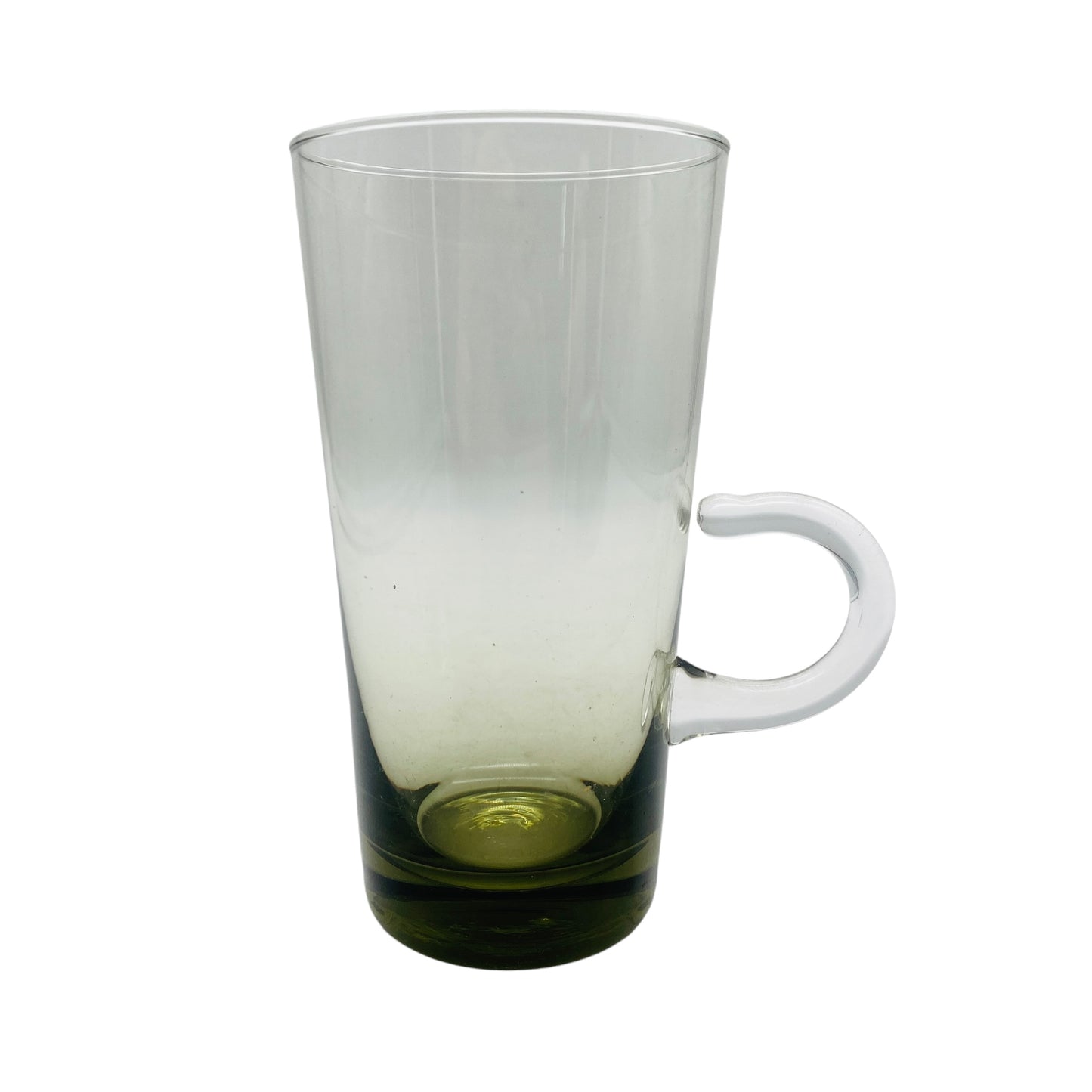Vintage Vase Rauchglas Henkelvase 60er 70er Jahre Mid Century Glas