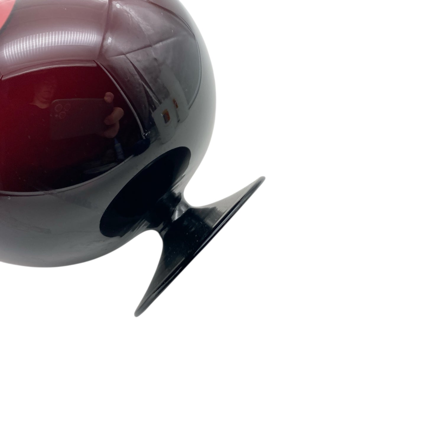 Vintage Vase lila Glas Pokal Form Dekoration 50er 60er Jahre Vintage Mid Century