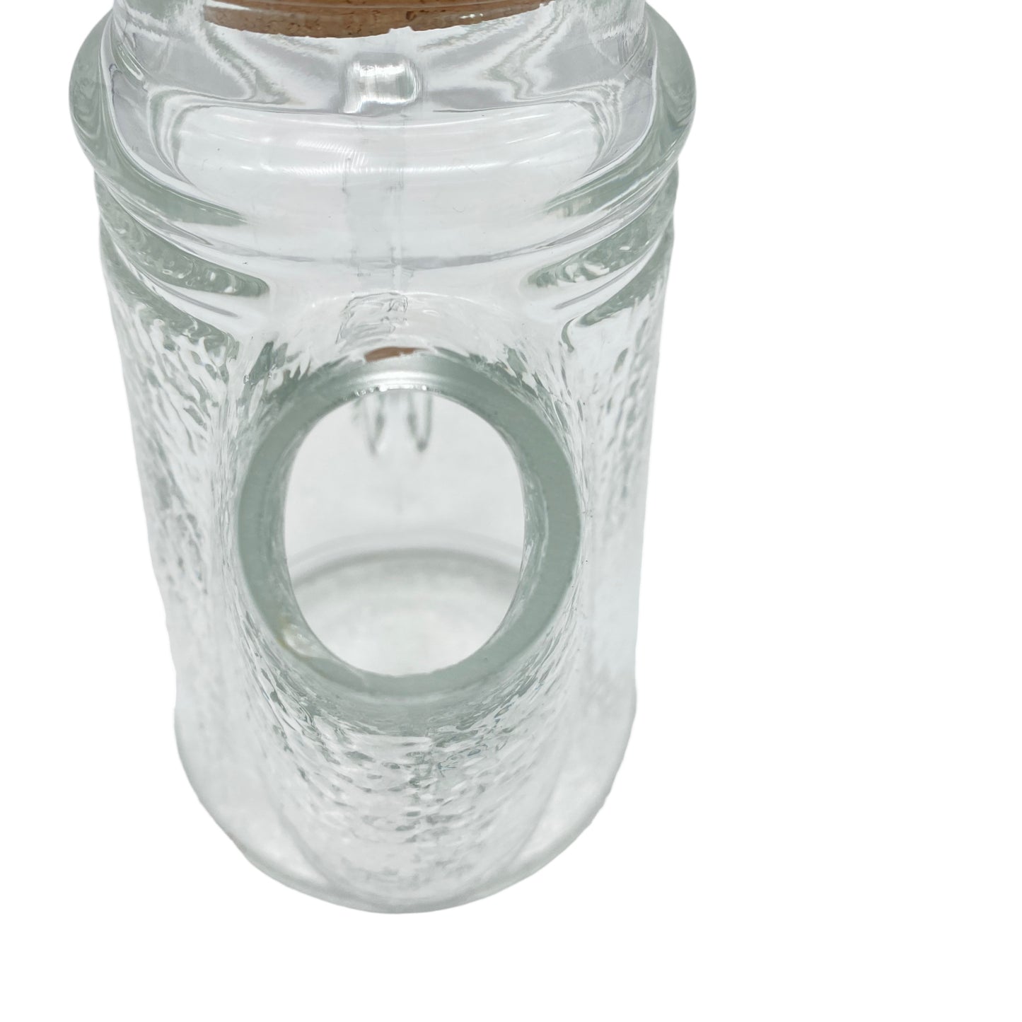 WMF Erdnusskanne Nusskanne Glas 1960er 1970er Korkverschluss Mid Century