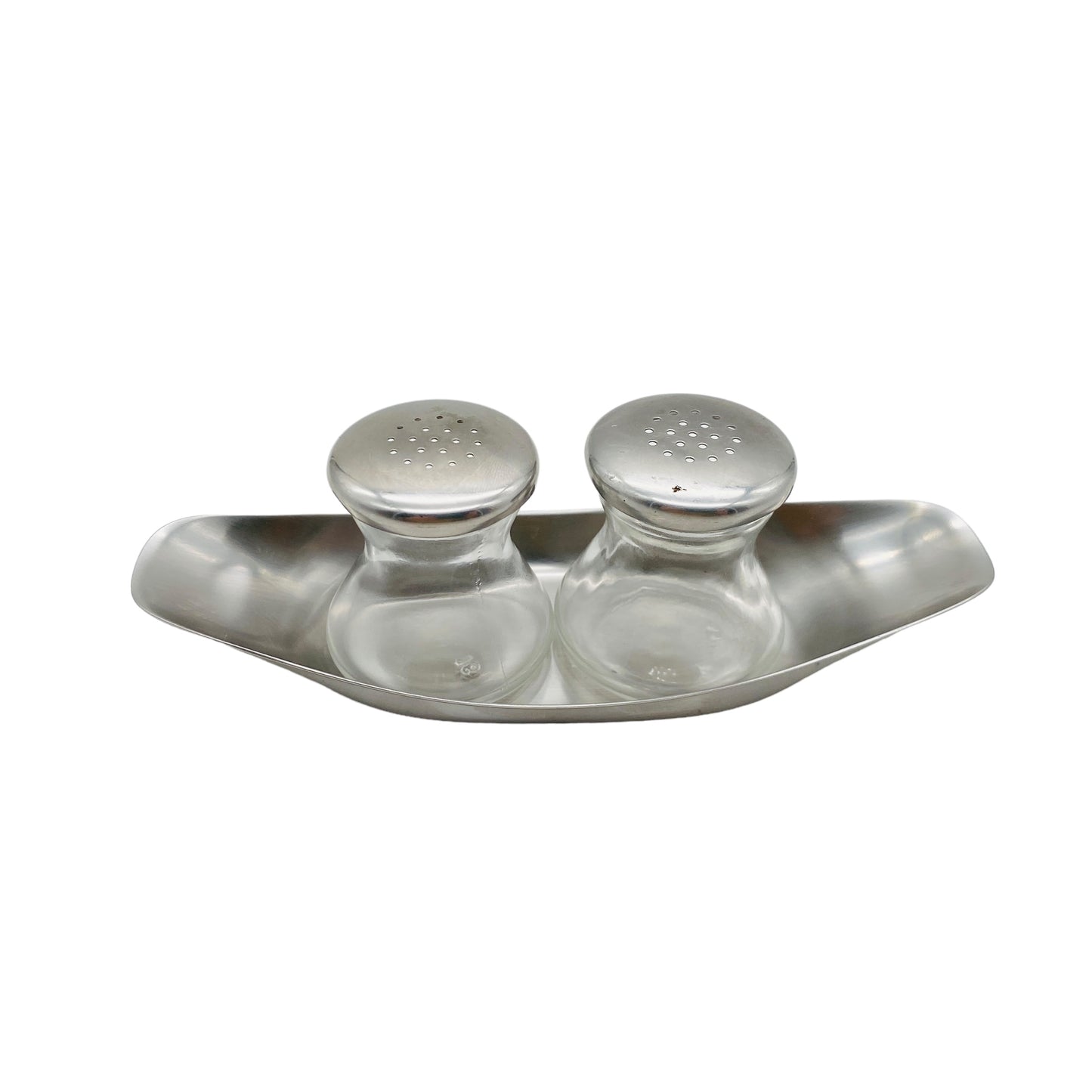 WMF Max und Moritz Salz- und Pfefferstreuer Edelstahl Glas 60er 70er Designklassiker W. Wagenfeld