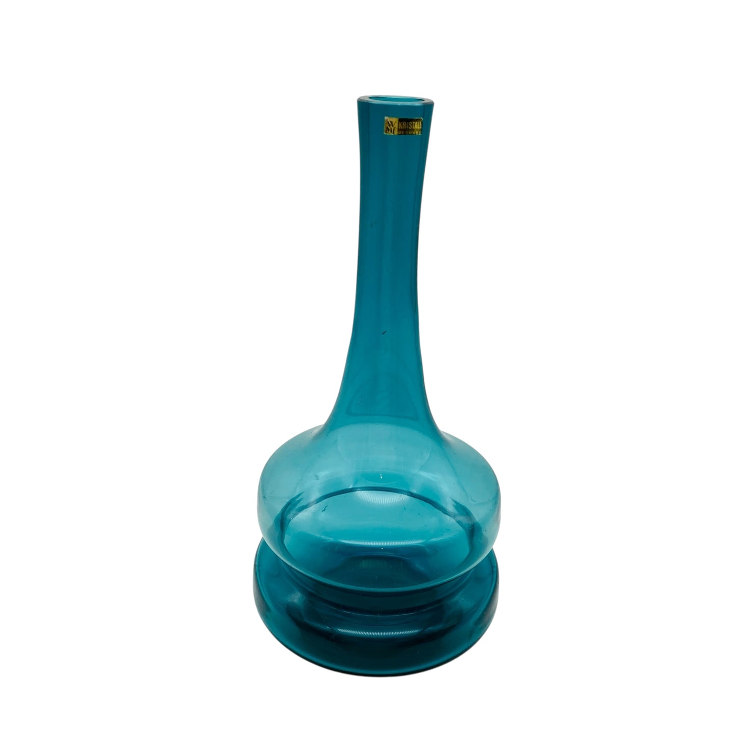 WMF Vase türkis blau Glasvase 60er 70er Jahre Dekoration Vintage Design