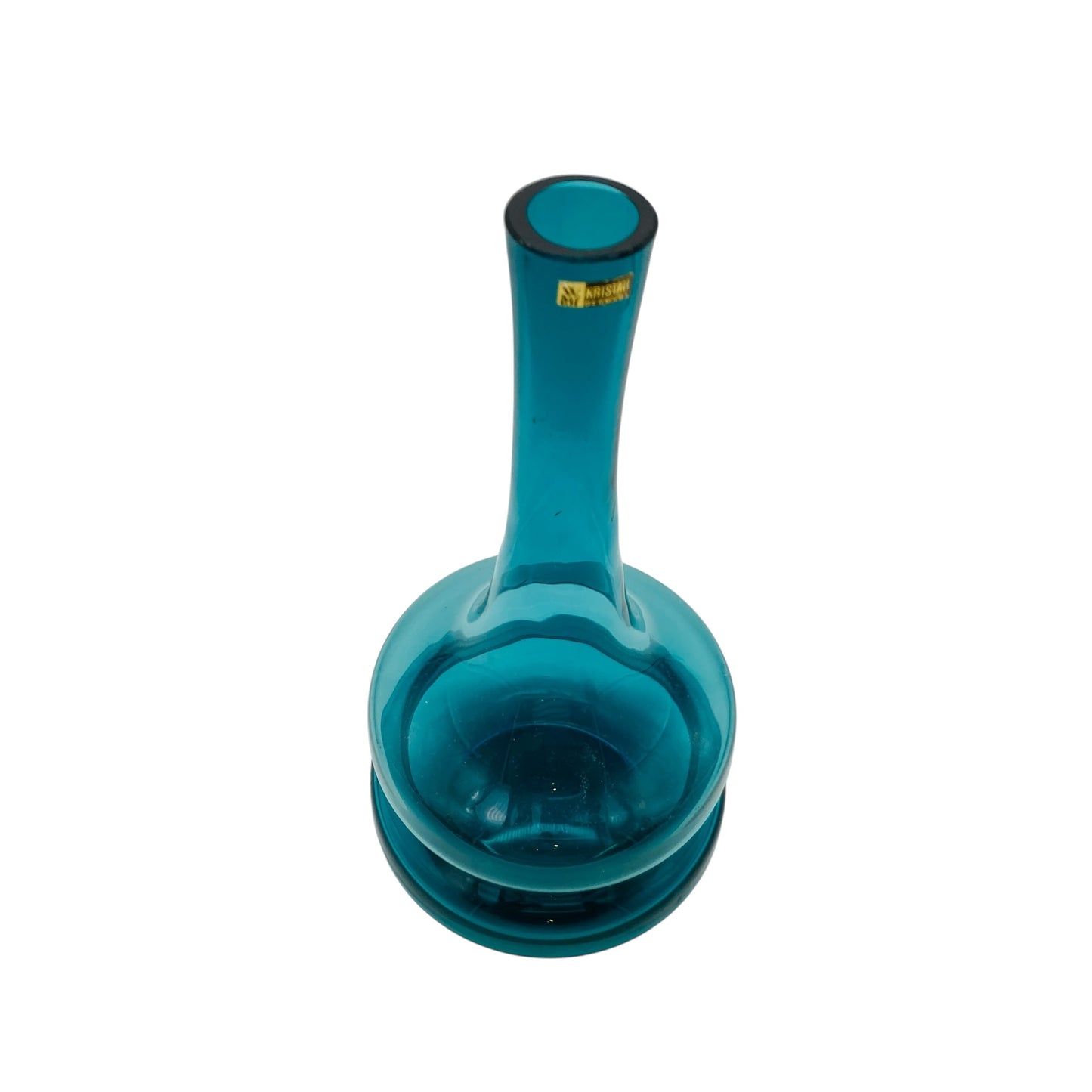 WMF Vase türkis blau Glasvase 60er 70er Jahre Dekoration Vintage Design