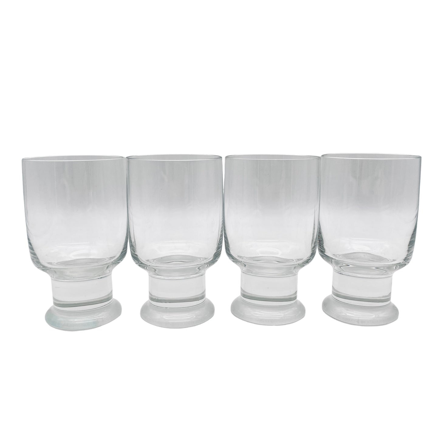Wassergläser satinierter Stand 60er 70er Vintage Gläser Glas