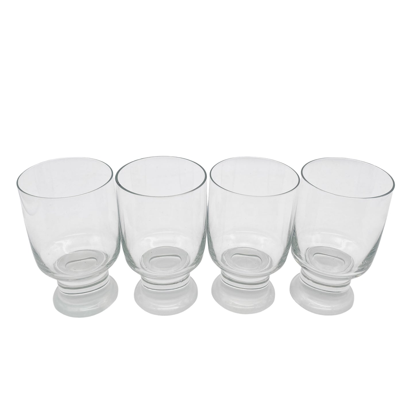 Wassergläser satinierter Stand 60er 70er Vintage Gläser Glas