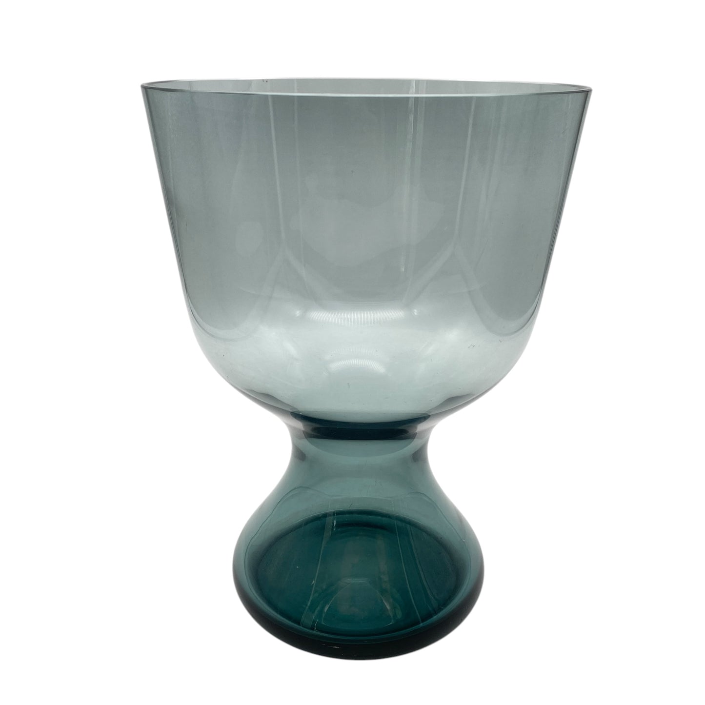 Wilhelm Wagenfeld Vase turmalin grün Glas für WMF 60er 70er Mid Century Design