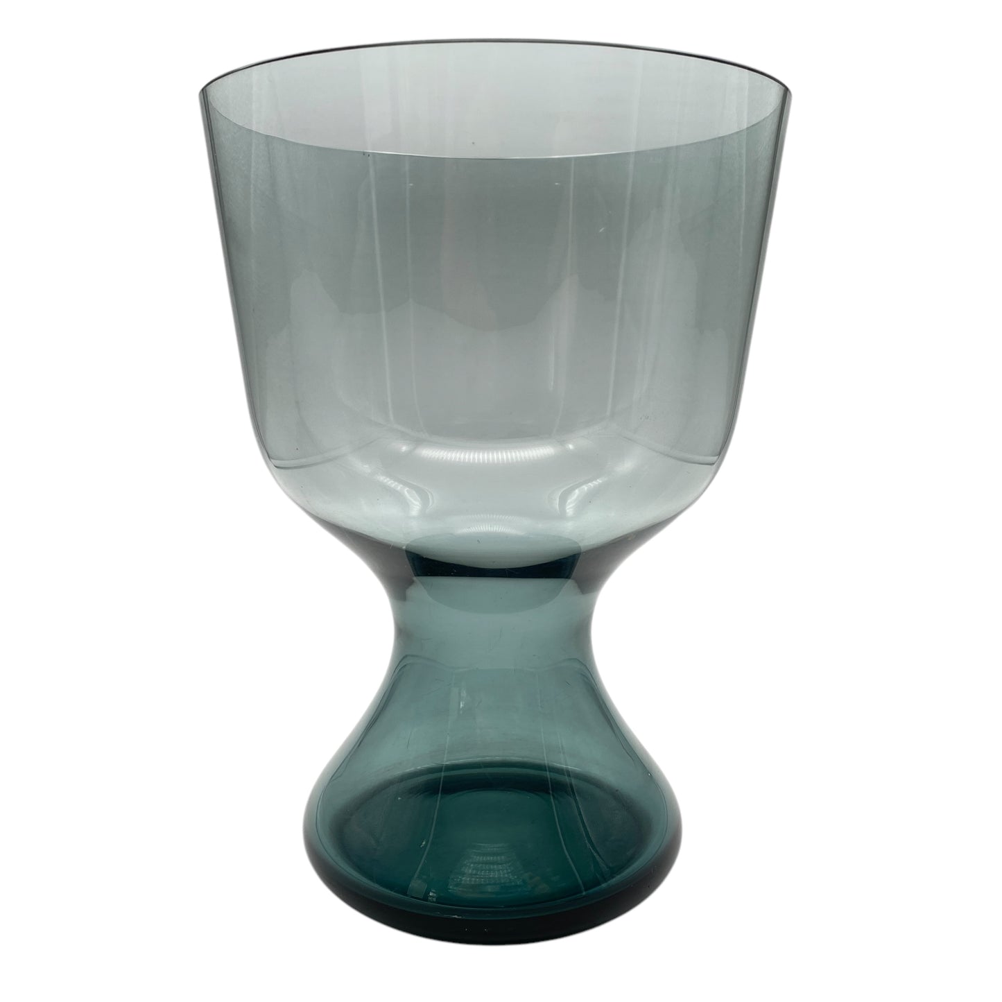 Wilhelm Wagenfeld Vase turmalin grün Glas für WMF 60er 70er Mid Century Design
