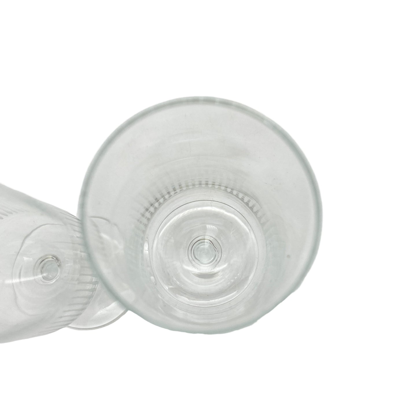 Zwiesel Sektgläser beschliffen Glas 60er 70er Vintage