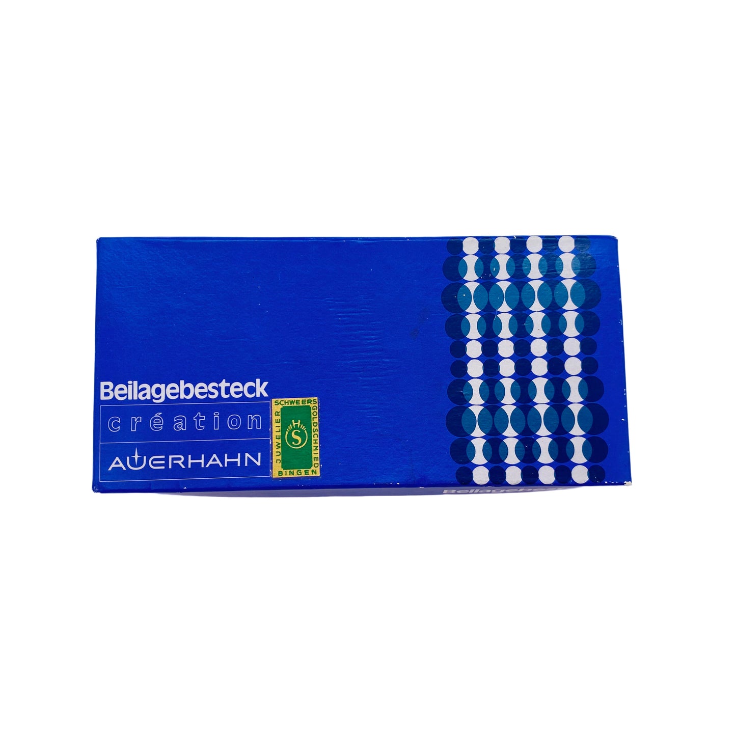 AUERHAHN Beilagebesteck Edelstahl blaue Punkte 70er Jahre