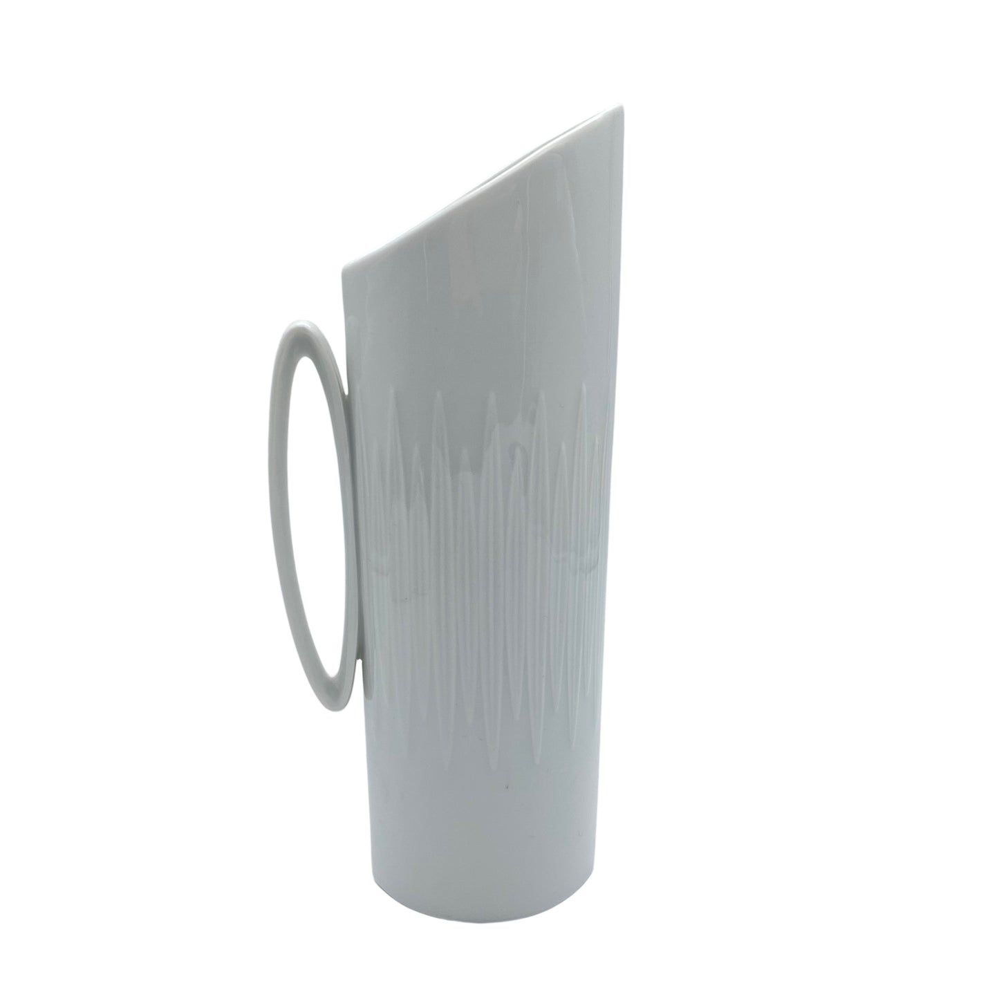 Alka Kunst Alboth & Kaiser Porzellan Vase weiß 50er 60er Jahre