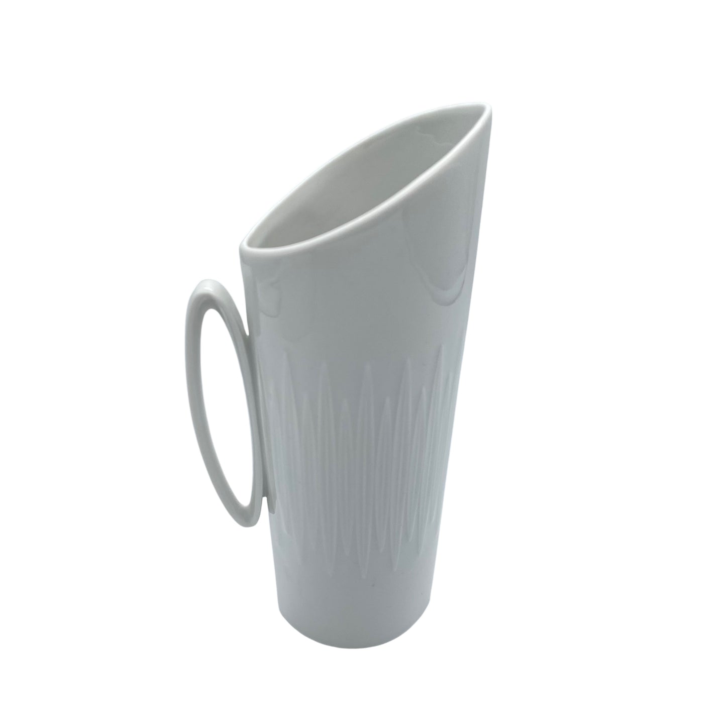 Alka Kunst Alboth & Kaiser Porzellan Vase weiß 50er 60er Jahre