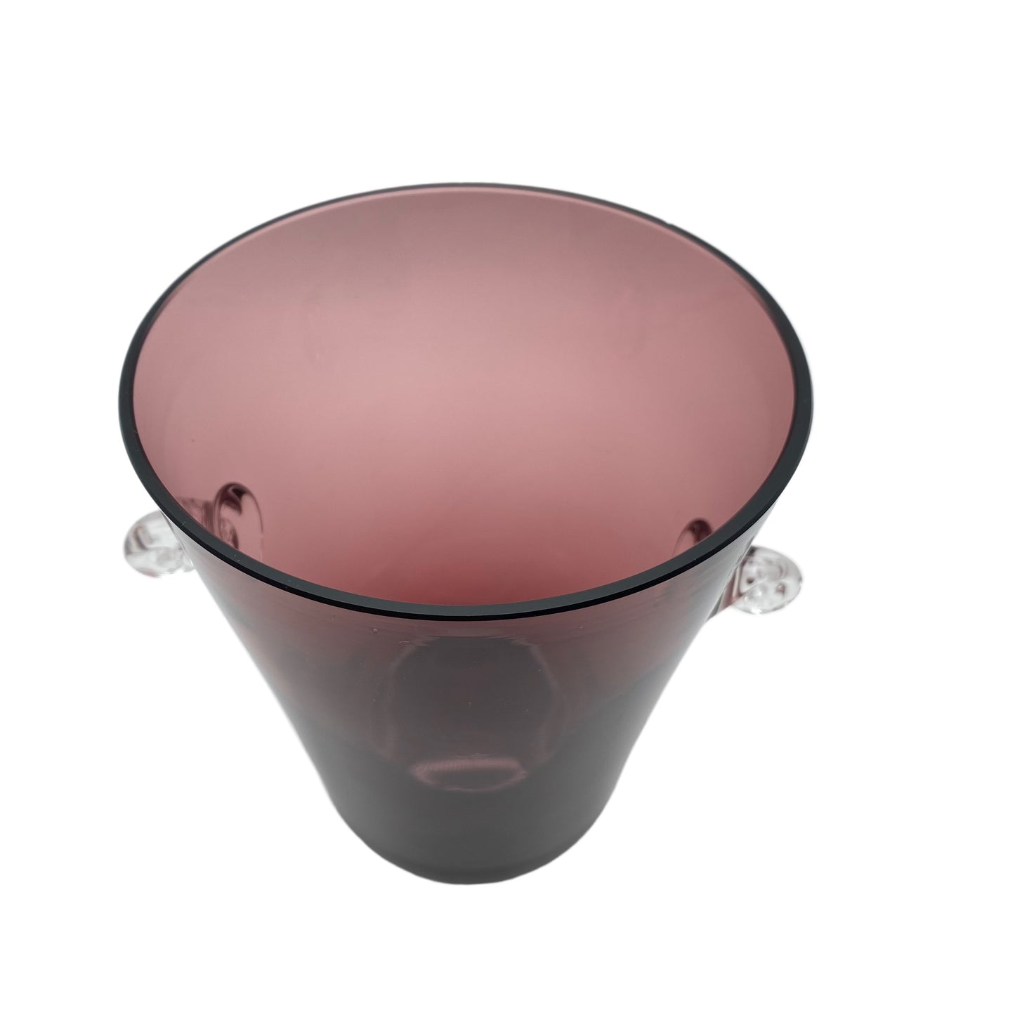 GRAL Eiseimer Glas lila 50er 60er Eiswürfeleimer Mid Century