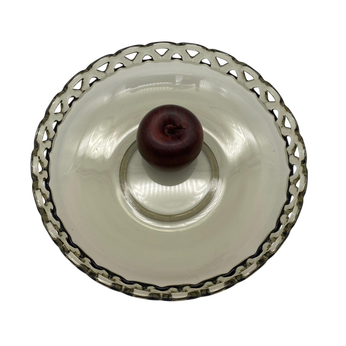Fritz KEUCHEL Schale "Mandy" 70er VEB Schwepnitz Rauchglas Glas