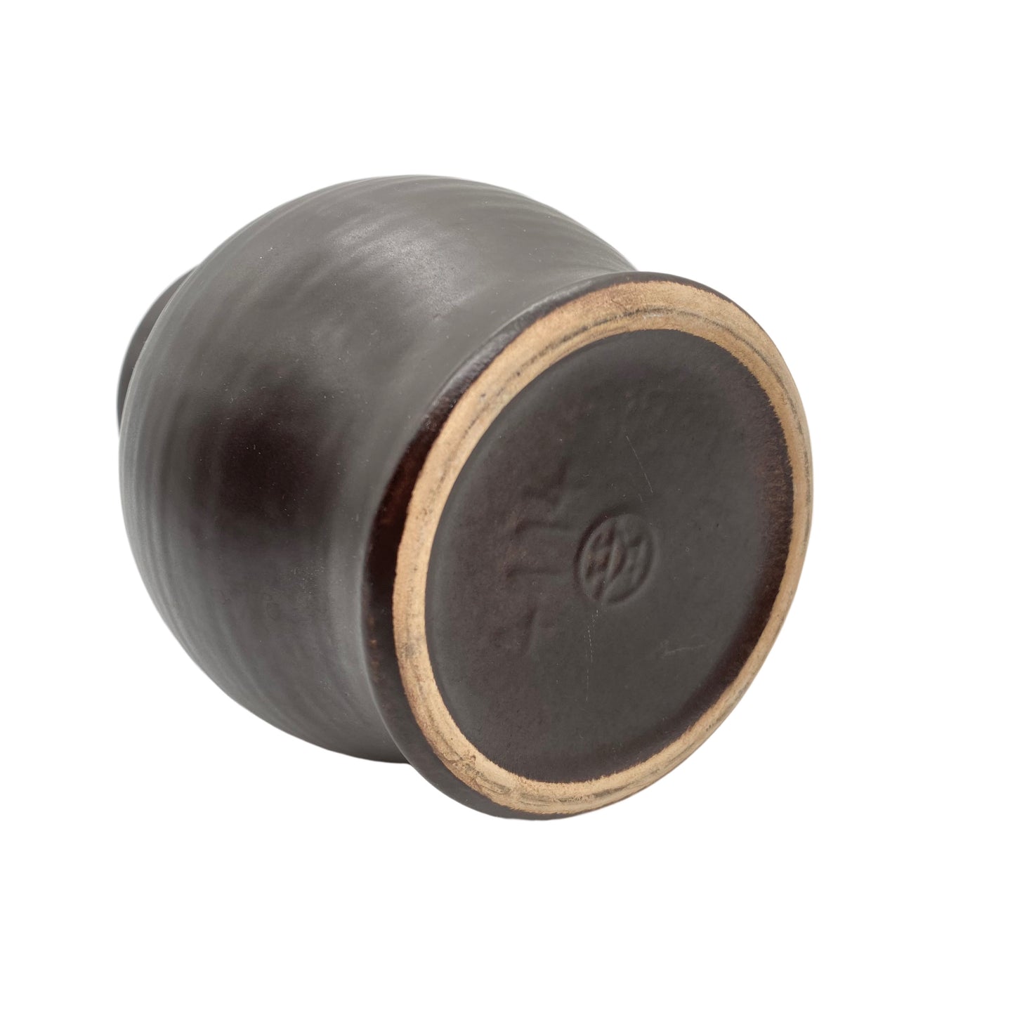 Haldensleben VEB Keramik Vase braun 60er 70er Jahre