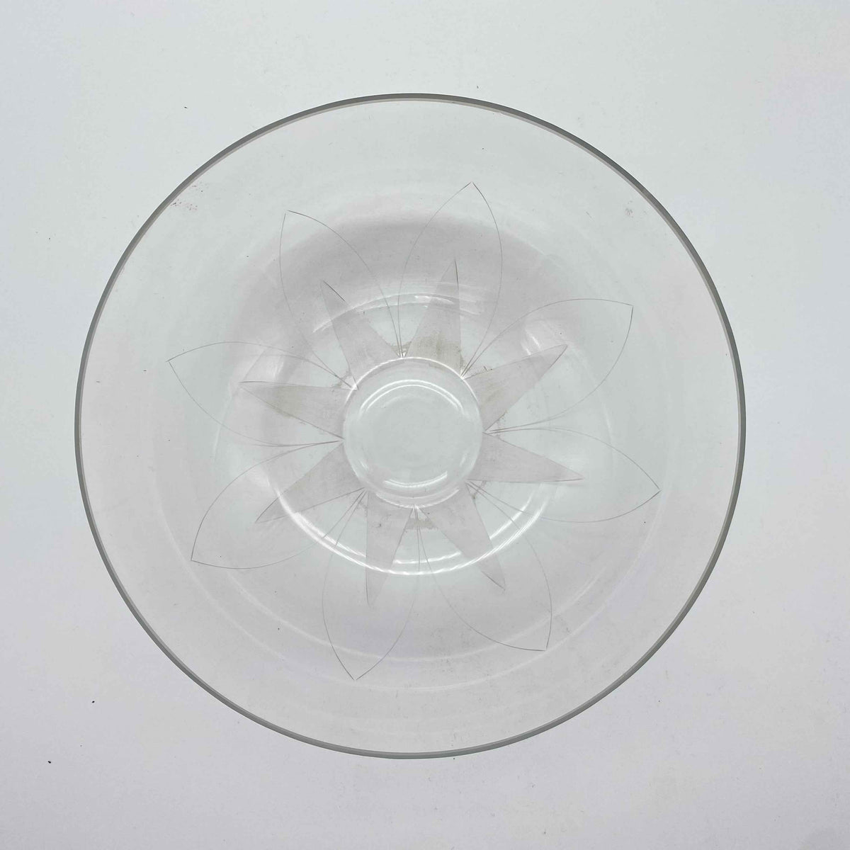 ICHENDORF Schale Glas Lotusblume 50er 60er Jahre Schüssel