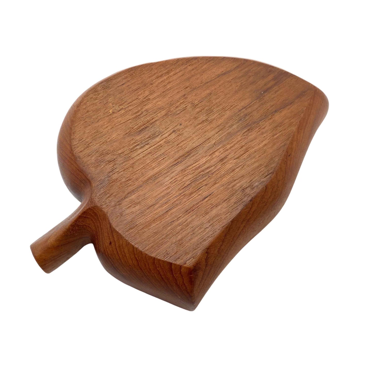 Teak Schale Holz drei Fächer 1950er 1960er Snackschale braun
