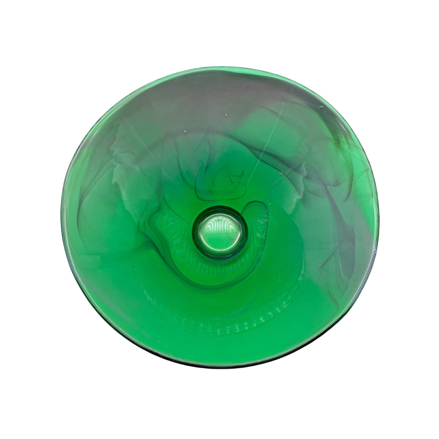Peter Kuchinke für Gullaskruf Schweden Schale grün Glas 1990er