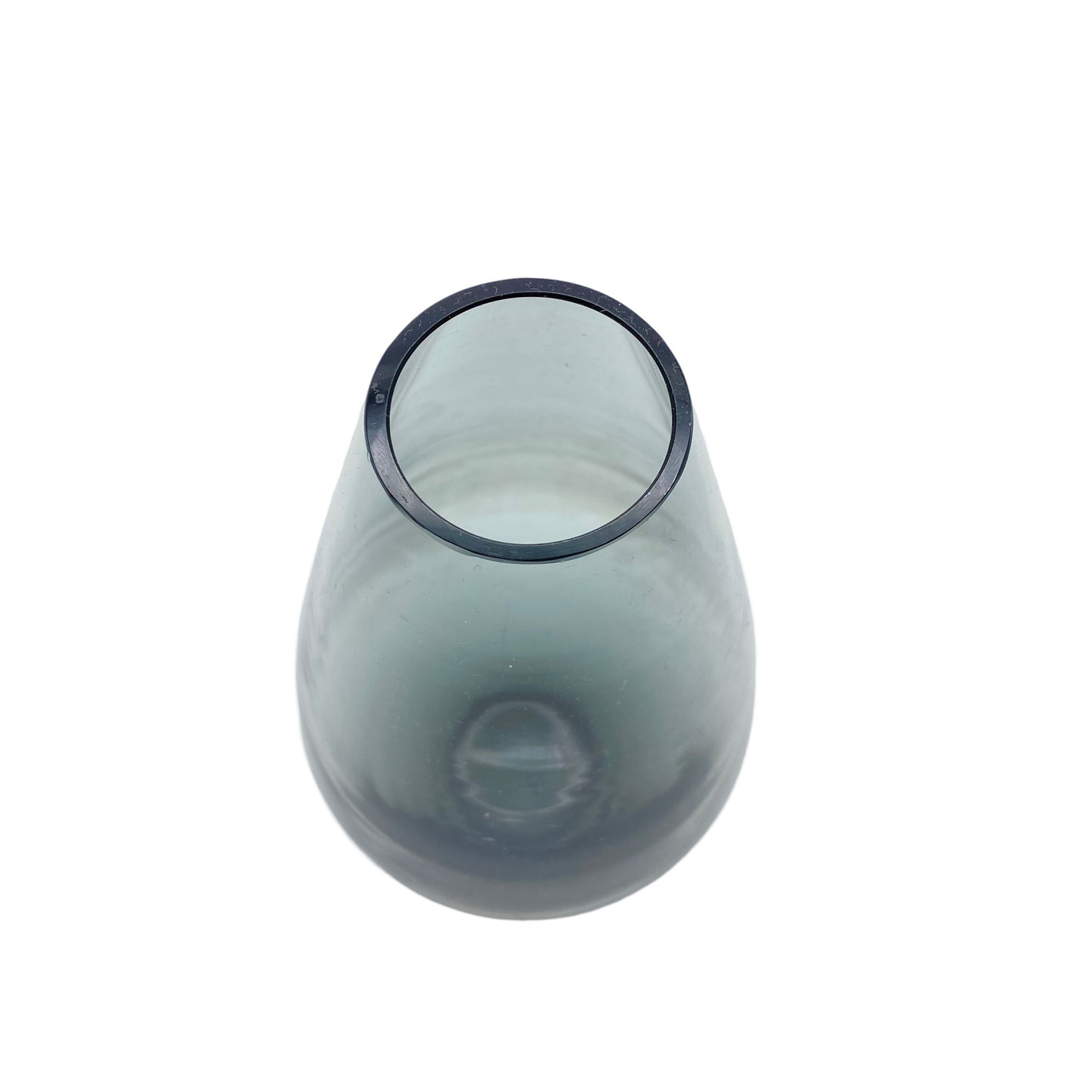 Vase Rauchglas 18 cm Glas 1960er
