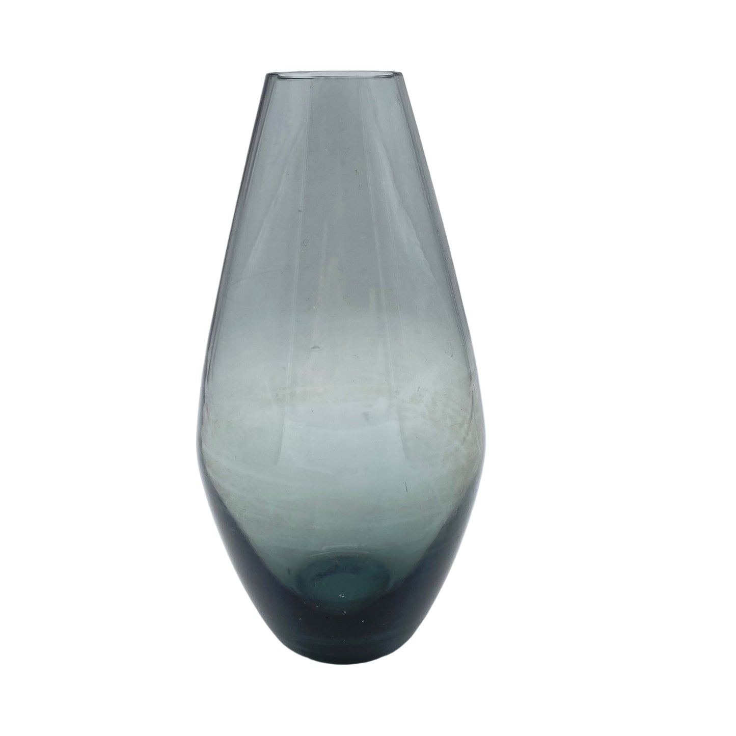 Vase Rauchglas 18 cm Glas 1960er