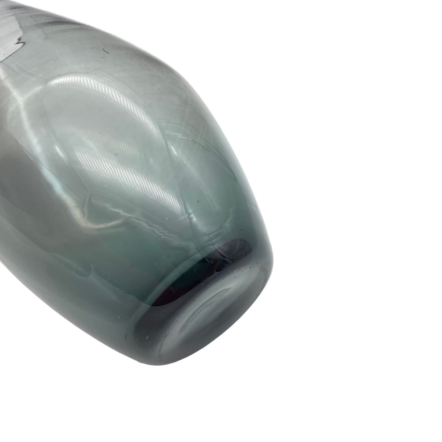 Vase Rauchglas 18 cm Glas 1960er