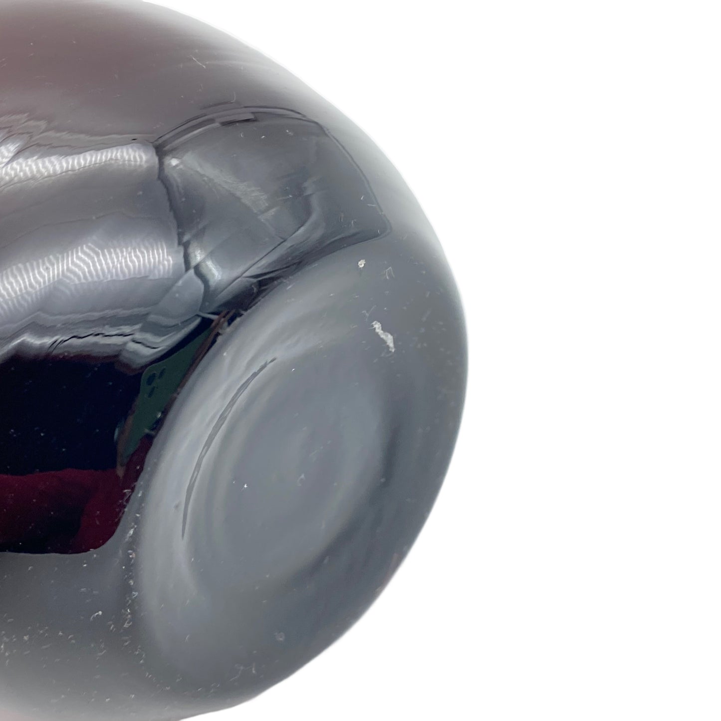 Vase lila Überfang 1970er 16 cm Glas