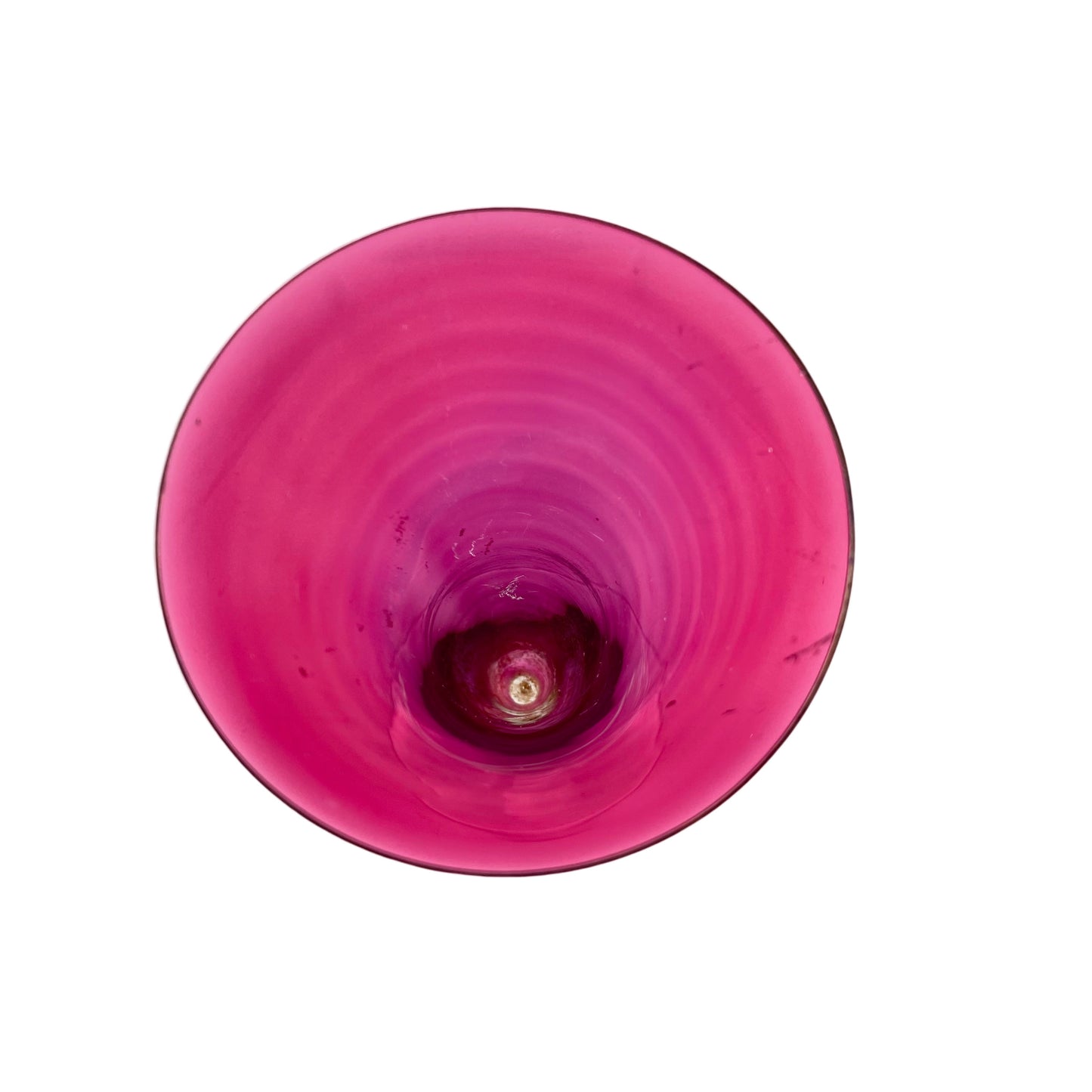 Vase rosa irisierend Trichtervase 18 cm rosa rot 1950er