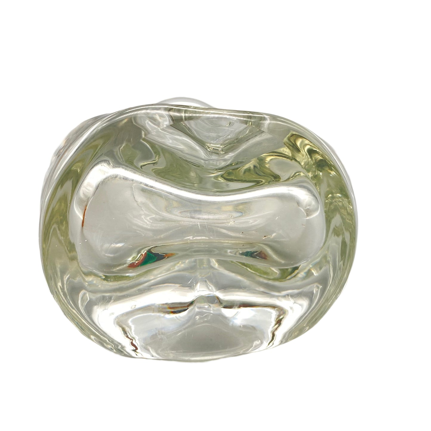 FRIEDRICH Glas Vase transparent 16,5 cm 1970er 1970er