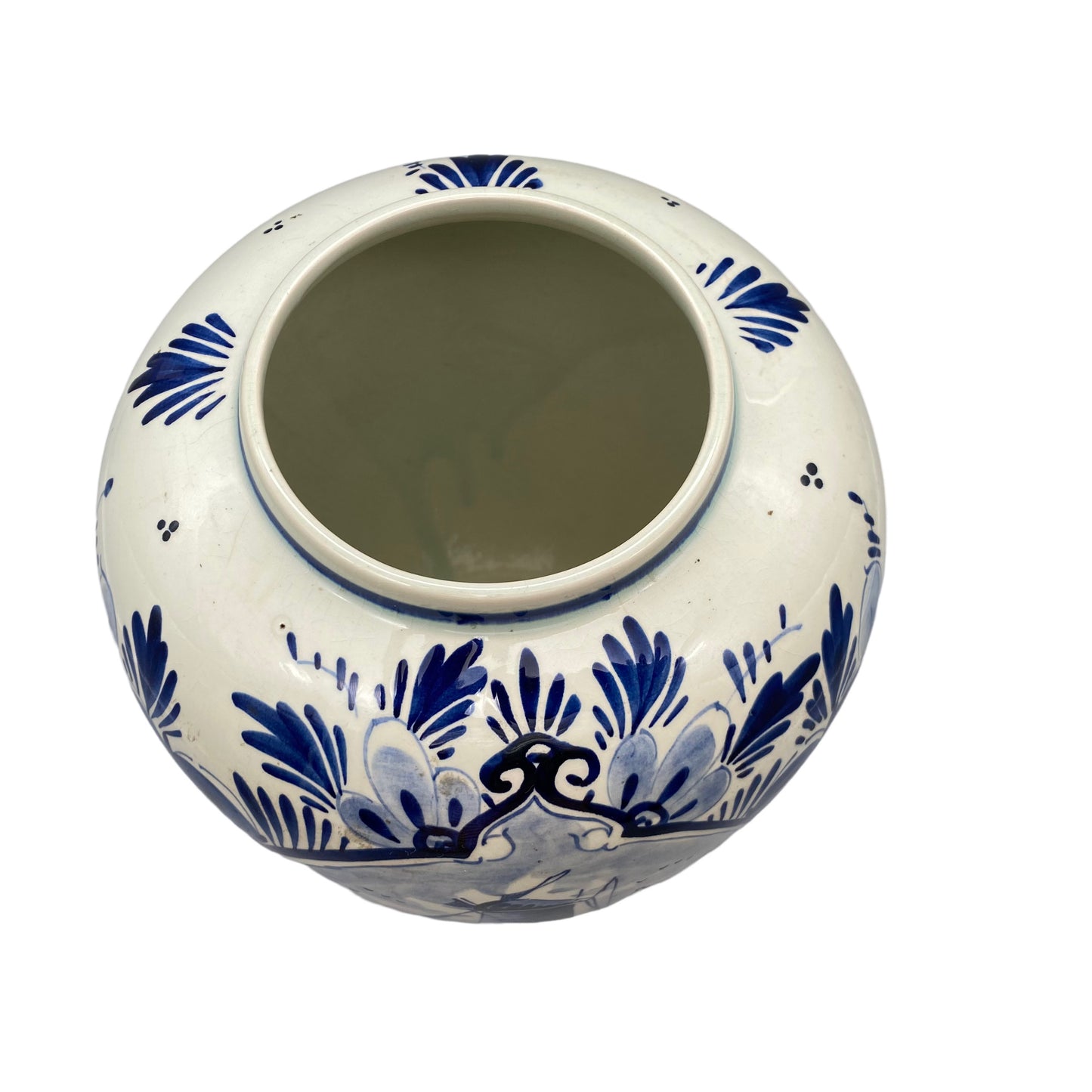 DELFT BLAU Vase Keramik Holland Nr 56 H 21,4 cm bemalt 1970er