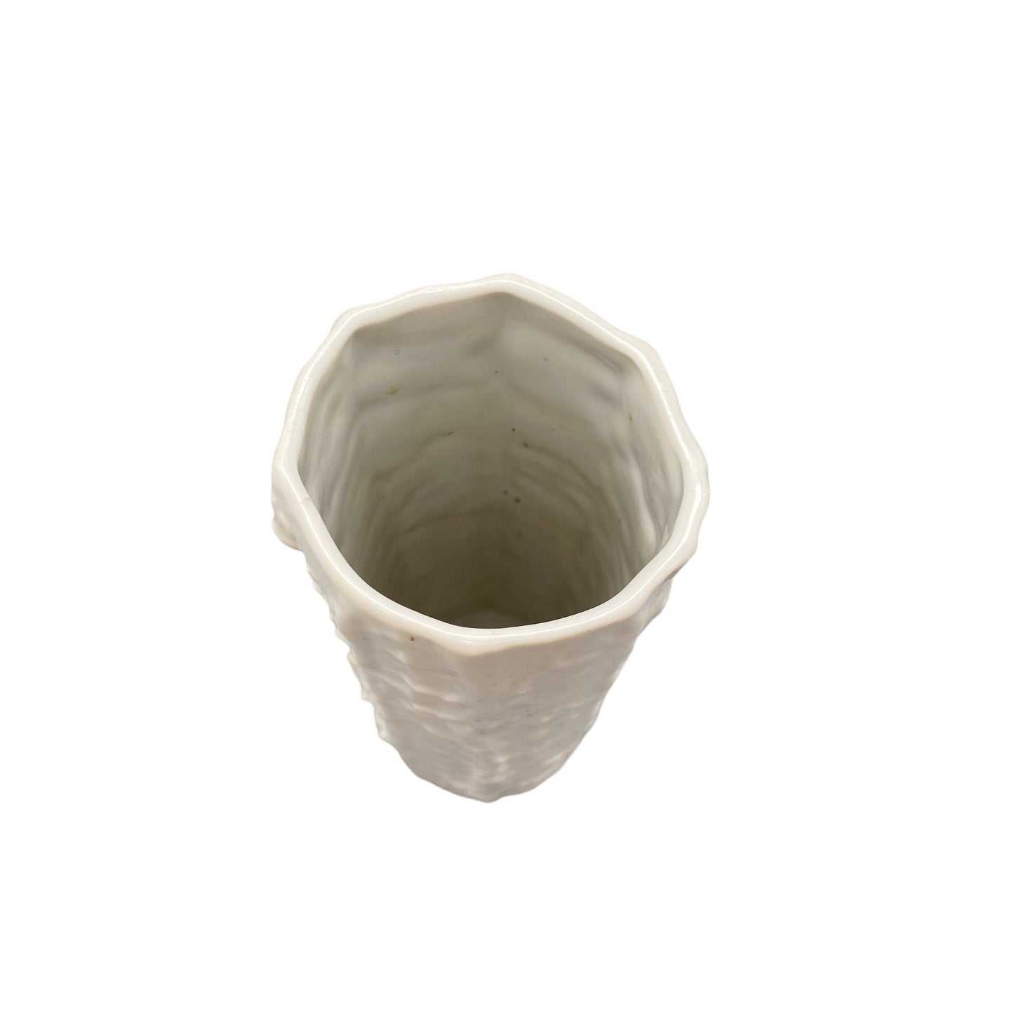 Geb. WINTERLING Röslau Vase Porzellan weiß 1950er 19 cm