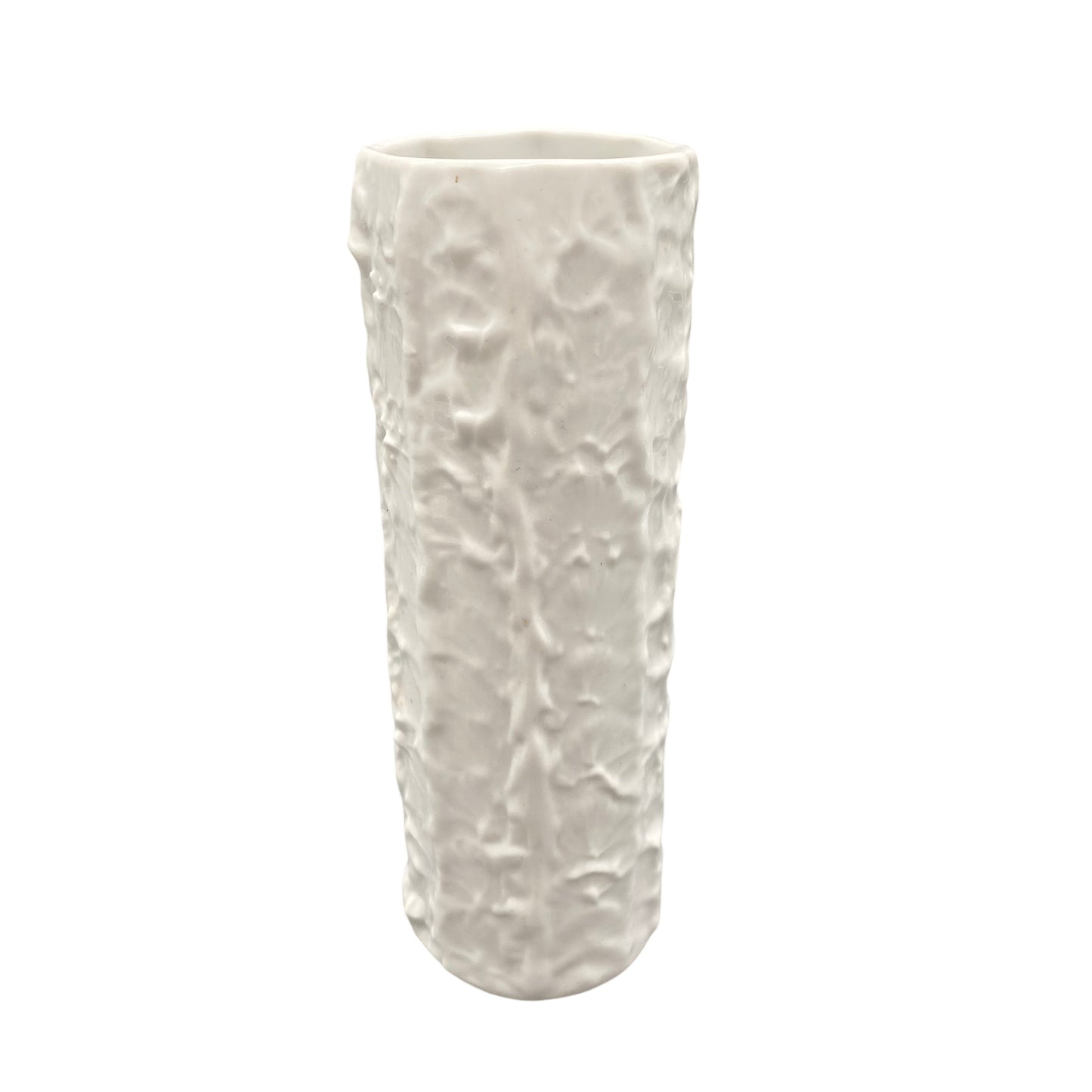 Geb. WINTERLING Röslau Vase Porzellan weiß 1950er 19 cm