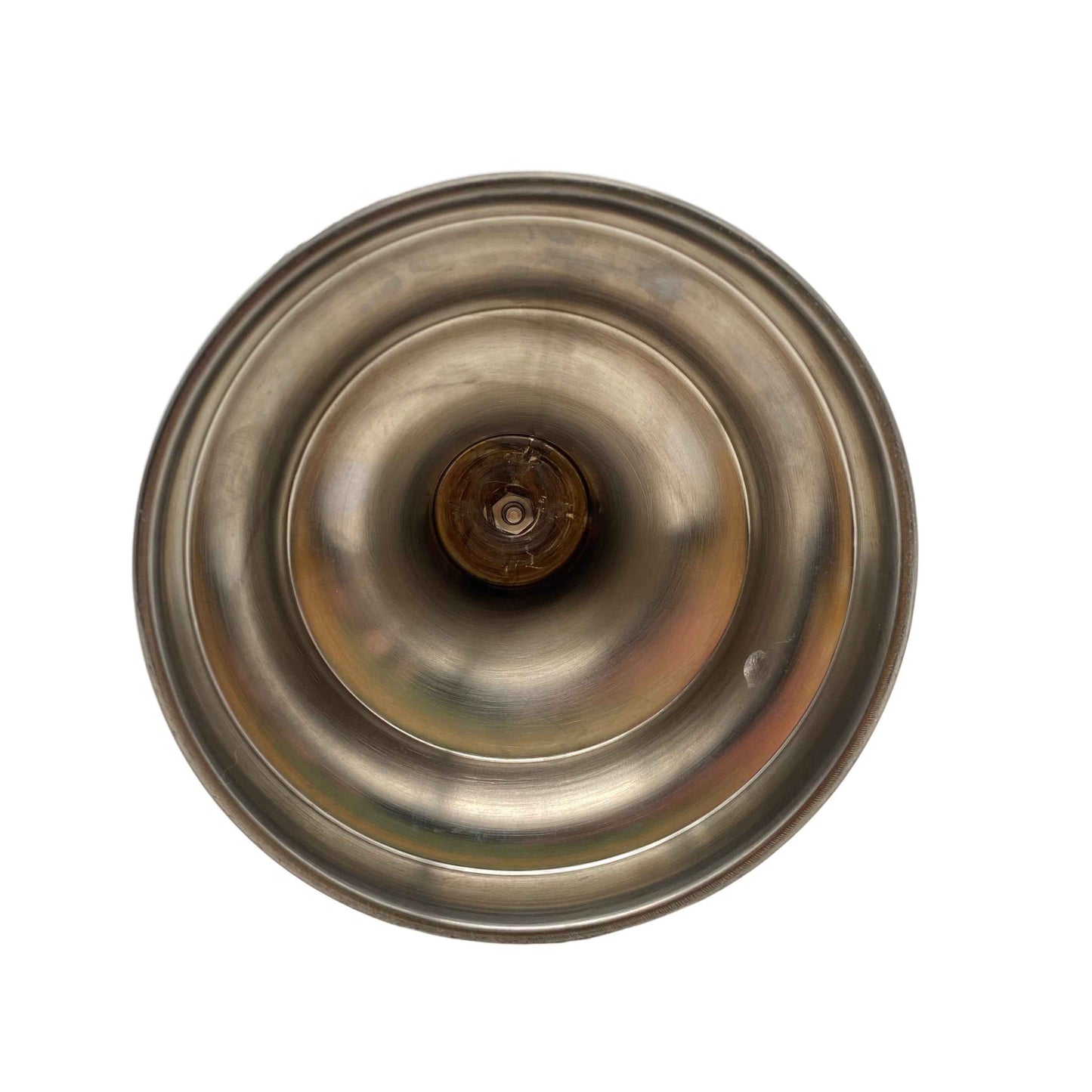 Windlicht Mid Century Glas bemalt Zinn 19 cm 1960er 1970er